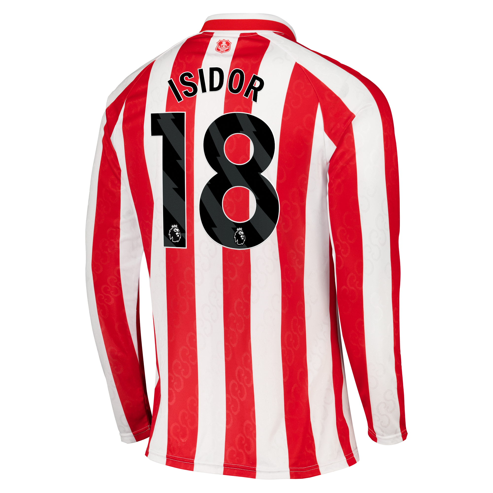 Sunderland Hummel Home Shirt 2026-27 - Long Sleeve - Kids with Isidor 18 printing, , rebel_hi-res