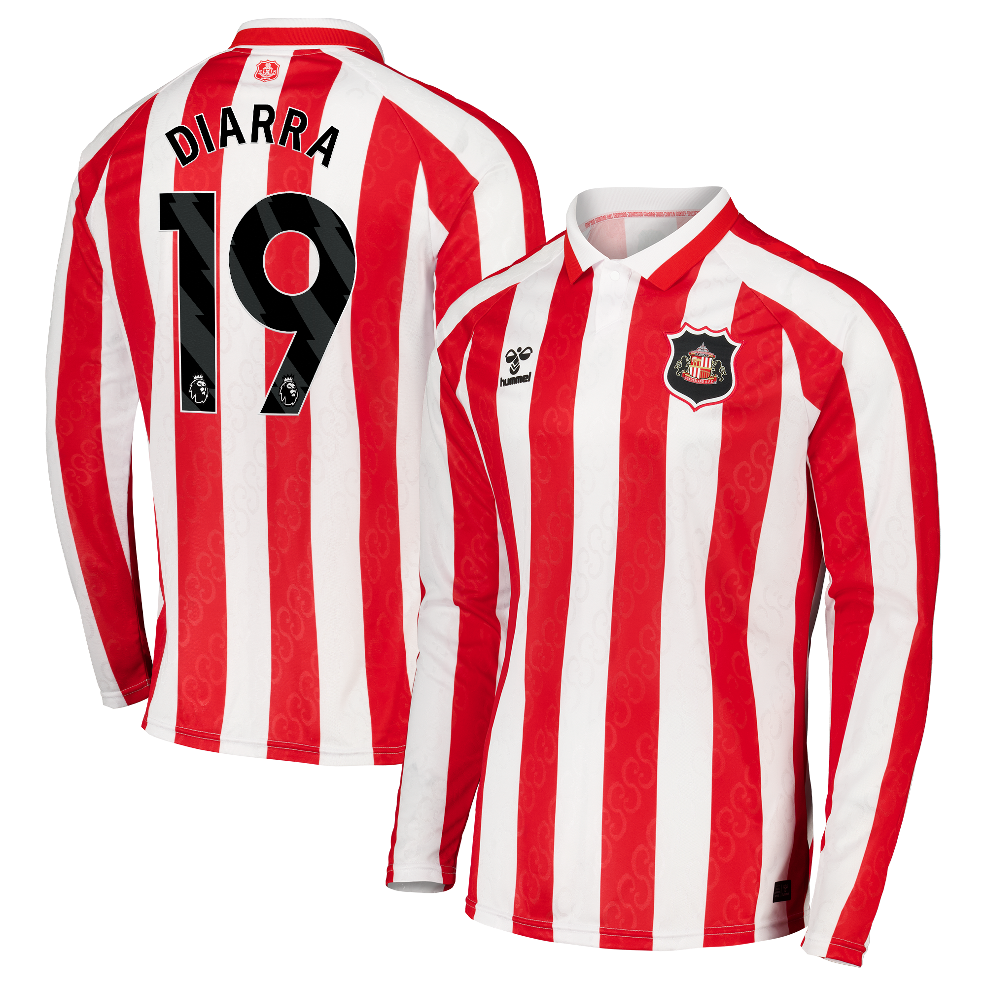Sunderland Hummel Home Shirt 2026-27 - Long Sleeve - Kids with Diarra 19 printing, , rebel_hi-res