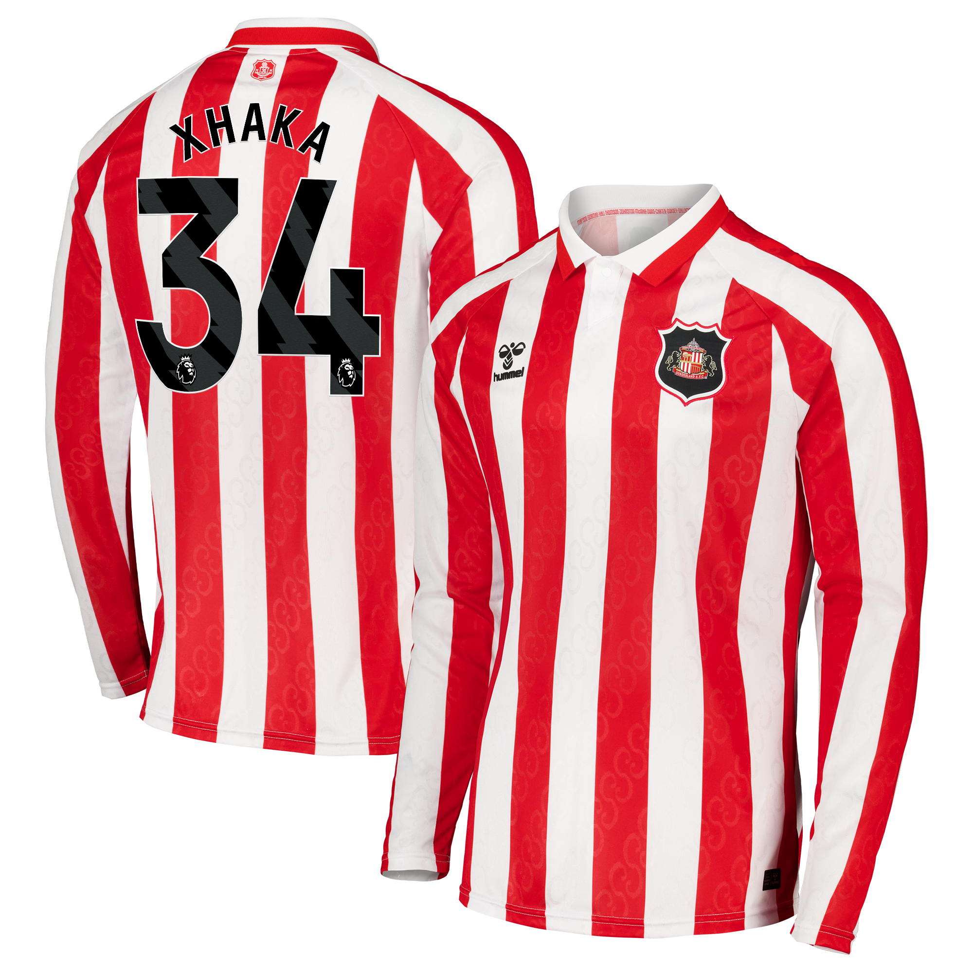 Sunderland Hummel Home Shirt 2026-27 - Long Sleeve - Kids with Xhaka 34 printing, , rebel_hi-res