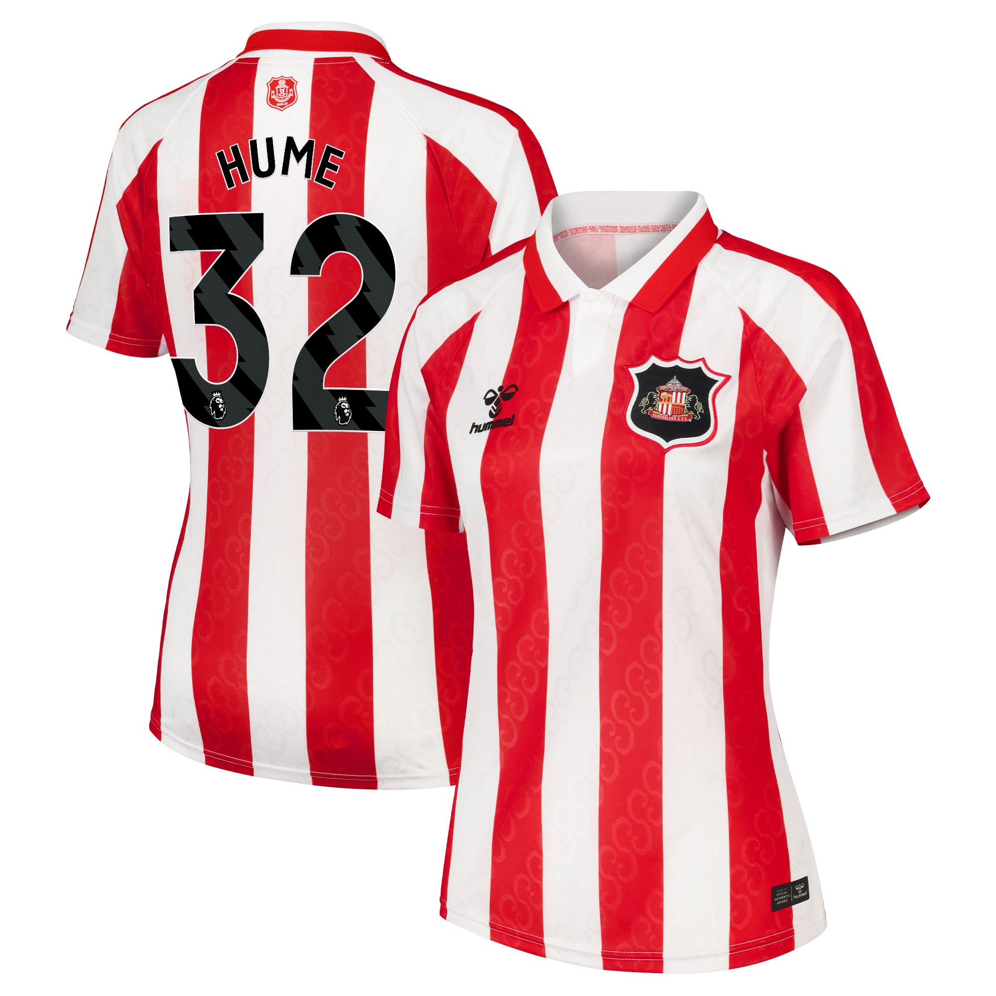 Sunderland Hummel Home Shirt 2026-27 - Womens with Hume 32 printing, , rebel_hi-res