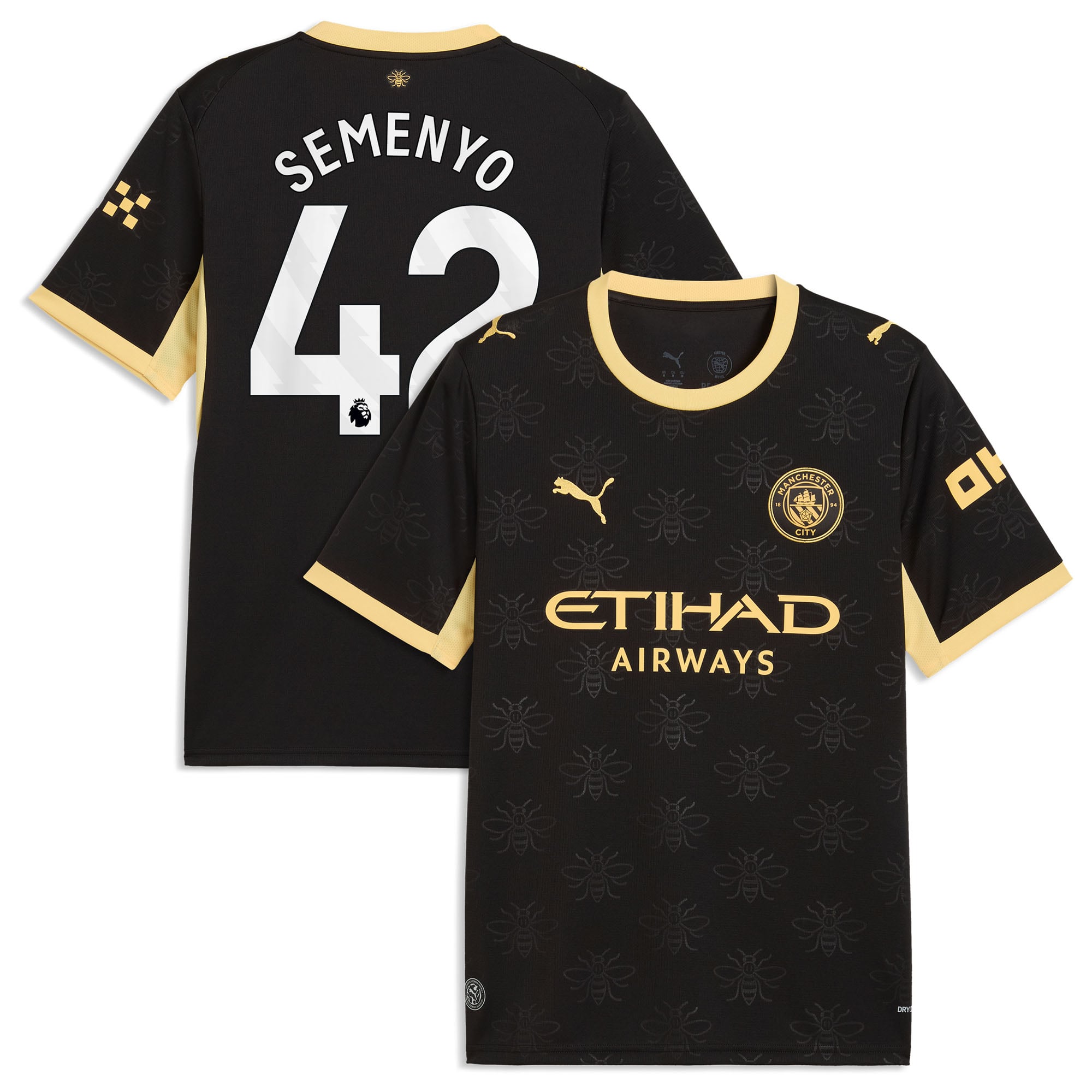 Manchester City Puma Away Shirt 2026-27 with Semenyo 42 printing, , rebel_hi-res