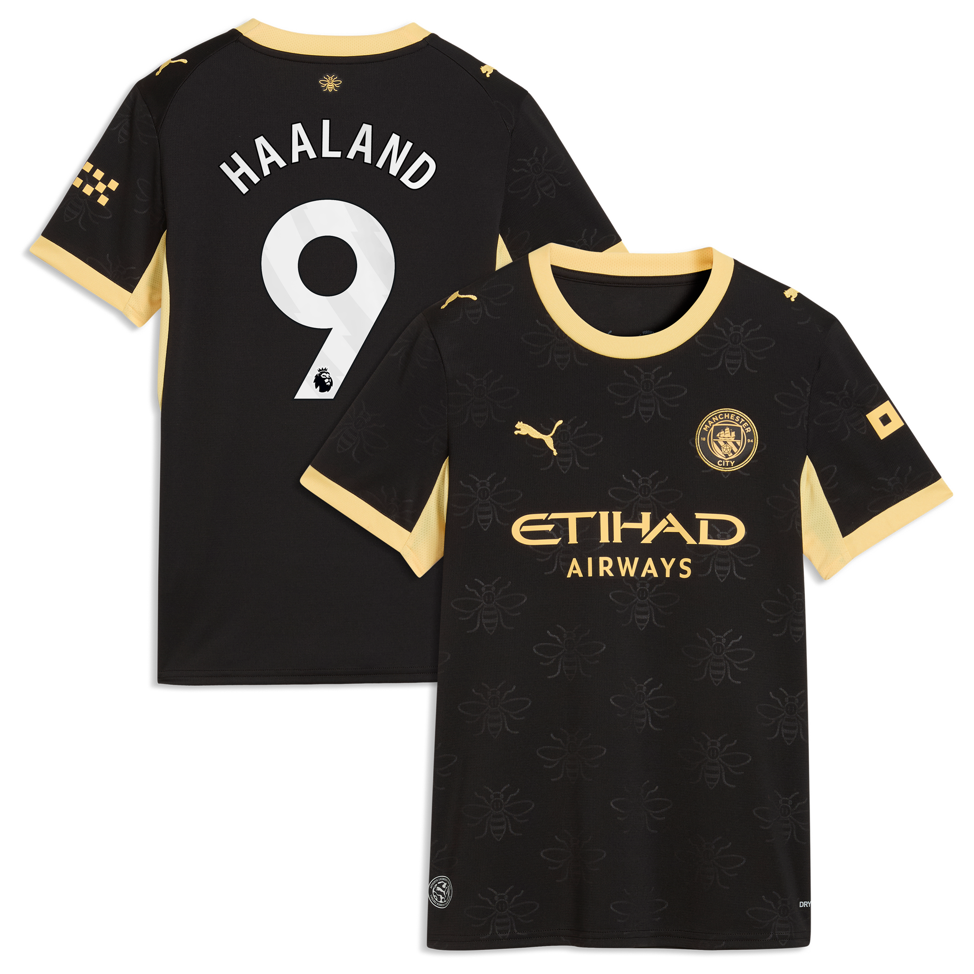 Manchester City Puma Away Shirt 2026-27 - Womens with Haaland 9 printing, , rebel_hi-res