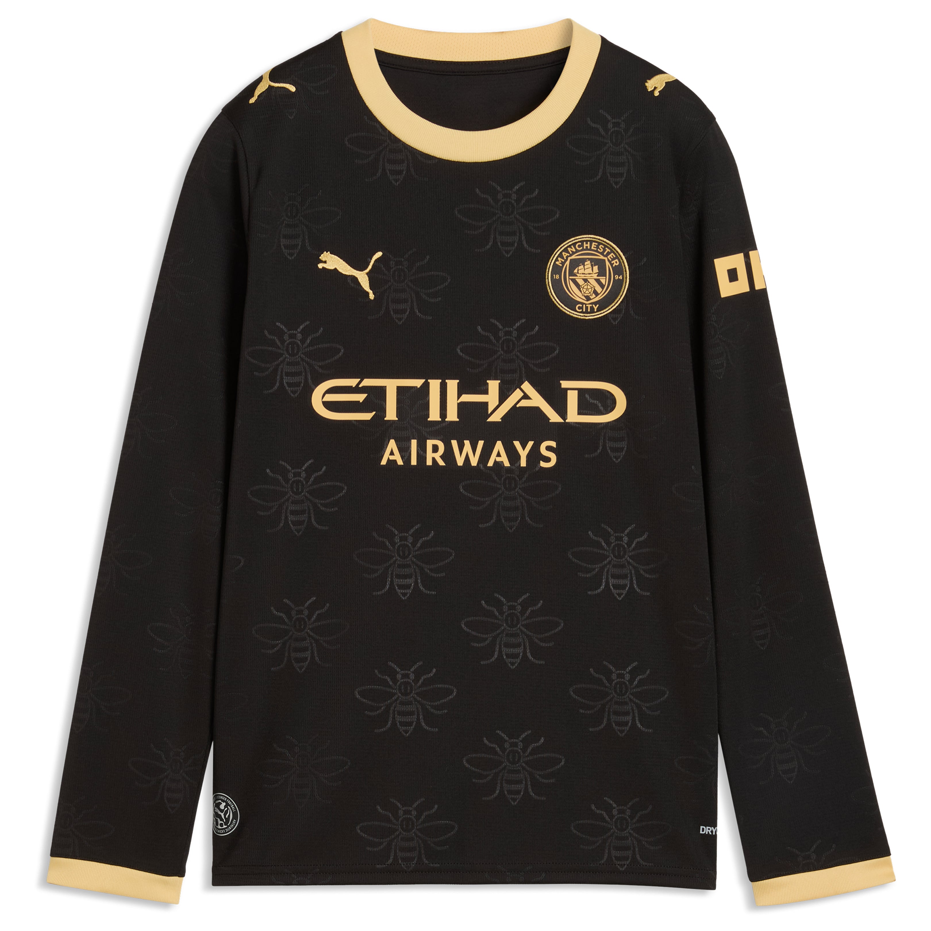 Manchester City Puma Away Shirt 2026-27 - Long Sleeve - Kids with Marmoush 7 printing, , rebel_hi-res