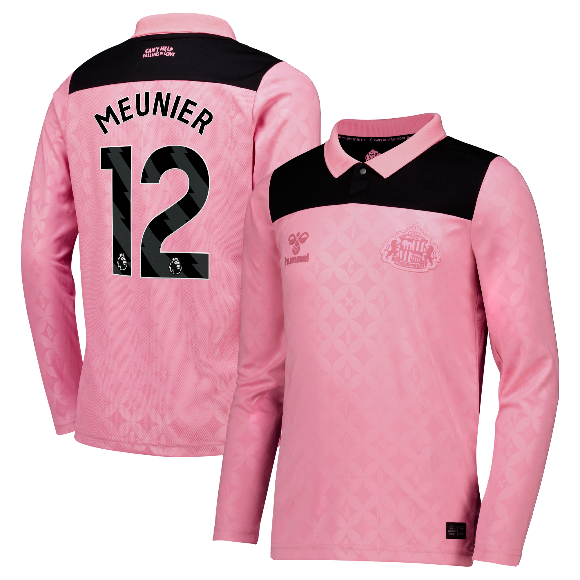 Sunderland x Elvis Hummel Away Shirt 2026-27 - Long Sleeve - Kids with Meunier 12 printing, , rebel_hi-res