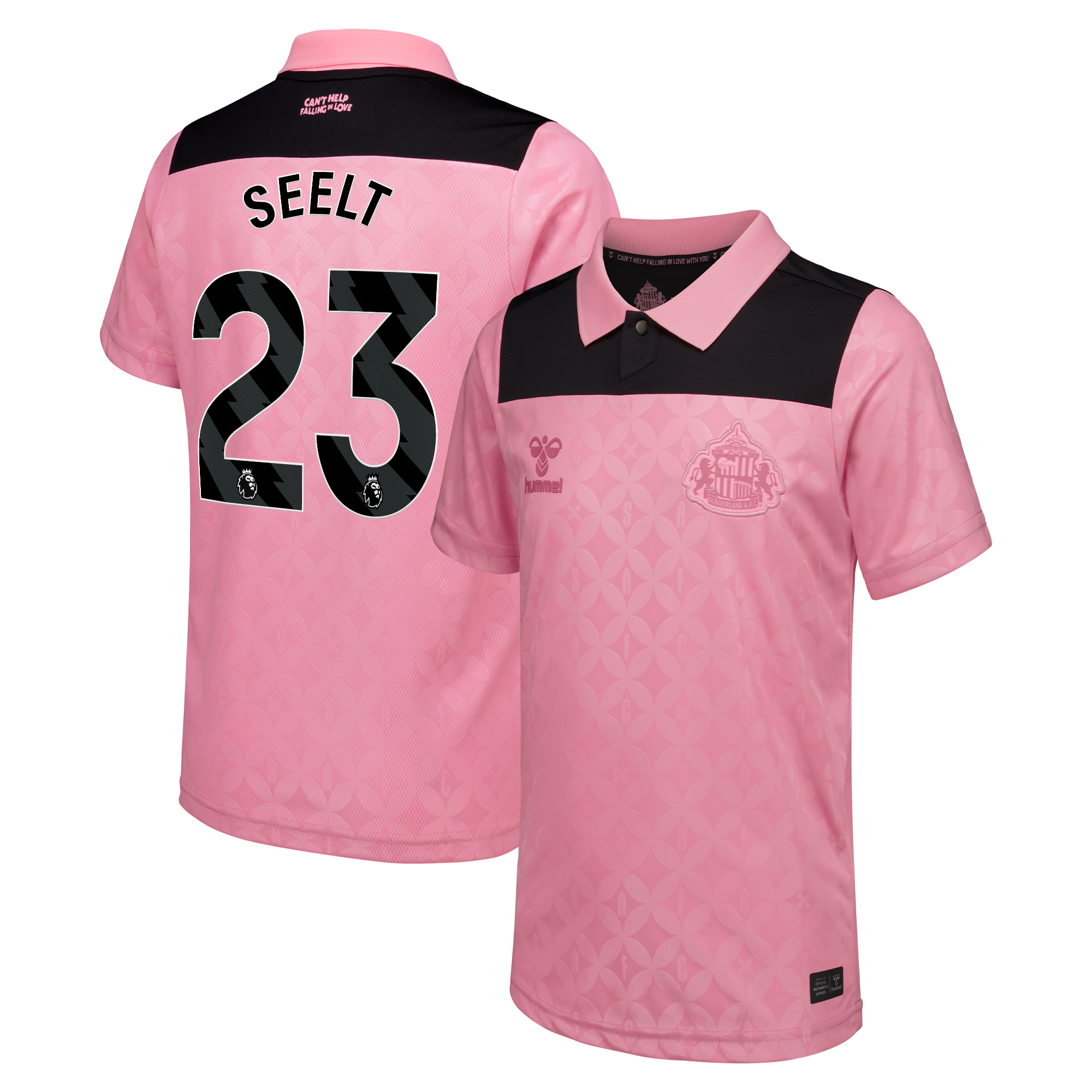 Sunderland x Elvis Hummel Away Shirt 2026-27 - Kids with Seelt 23 printing, , rebel_hi-res