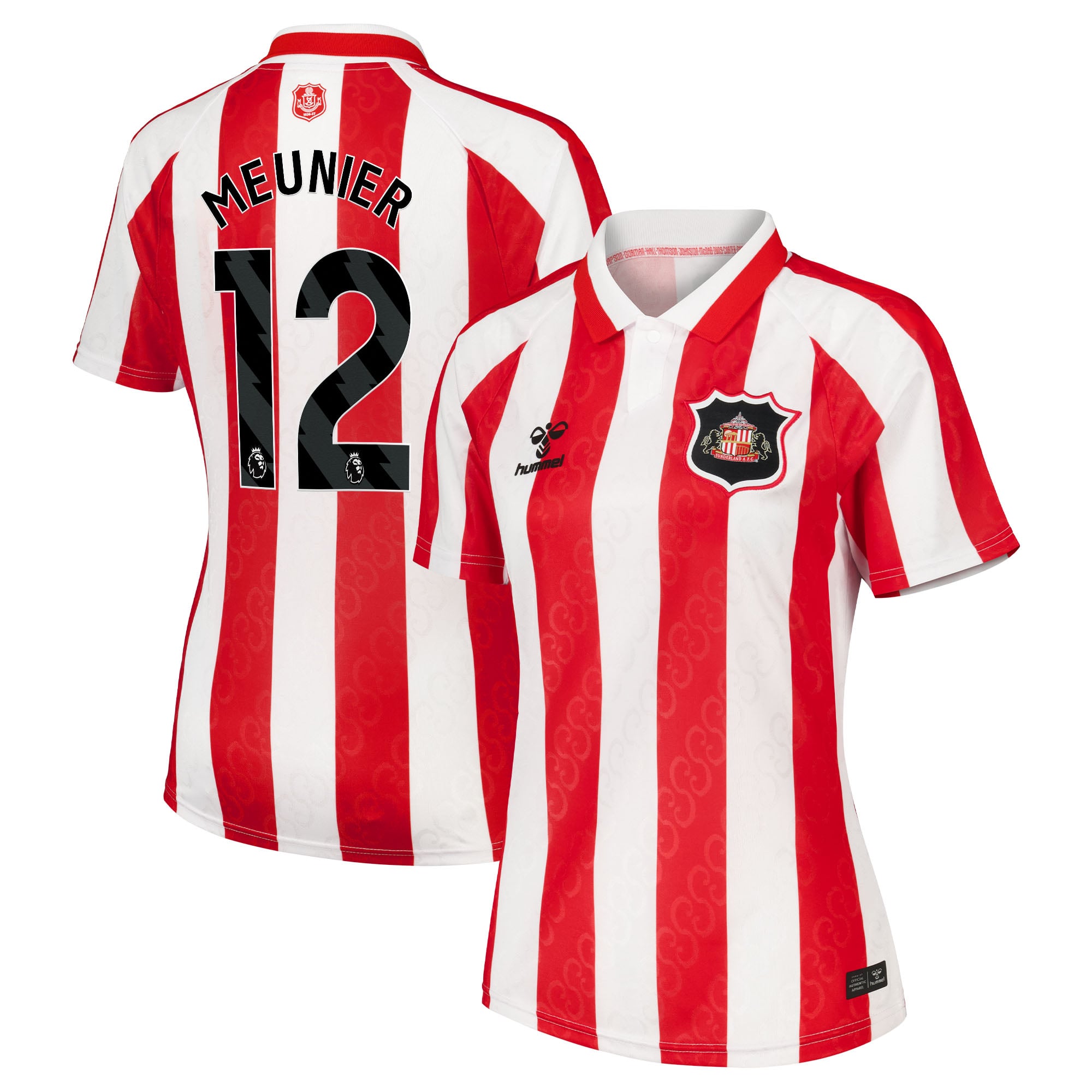 Sunderland Hummel Home Shirt 2026-27 - Womens with Meunier 12 printing, , rebel_hi-res