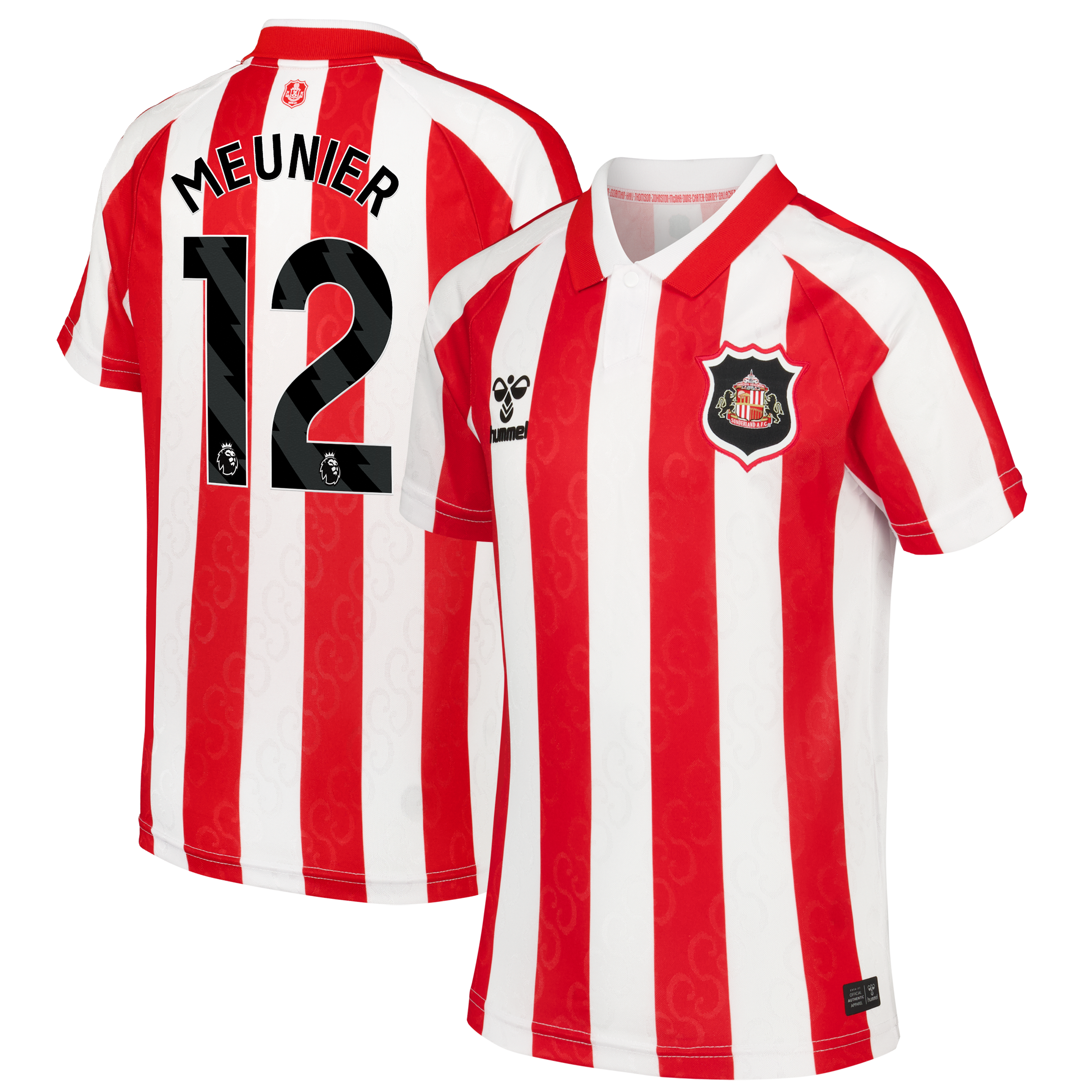 Sunderland Hummel Home Shirt 2026-27 - Kids with Meunier 12 printing, , rebel_hi-res