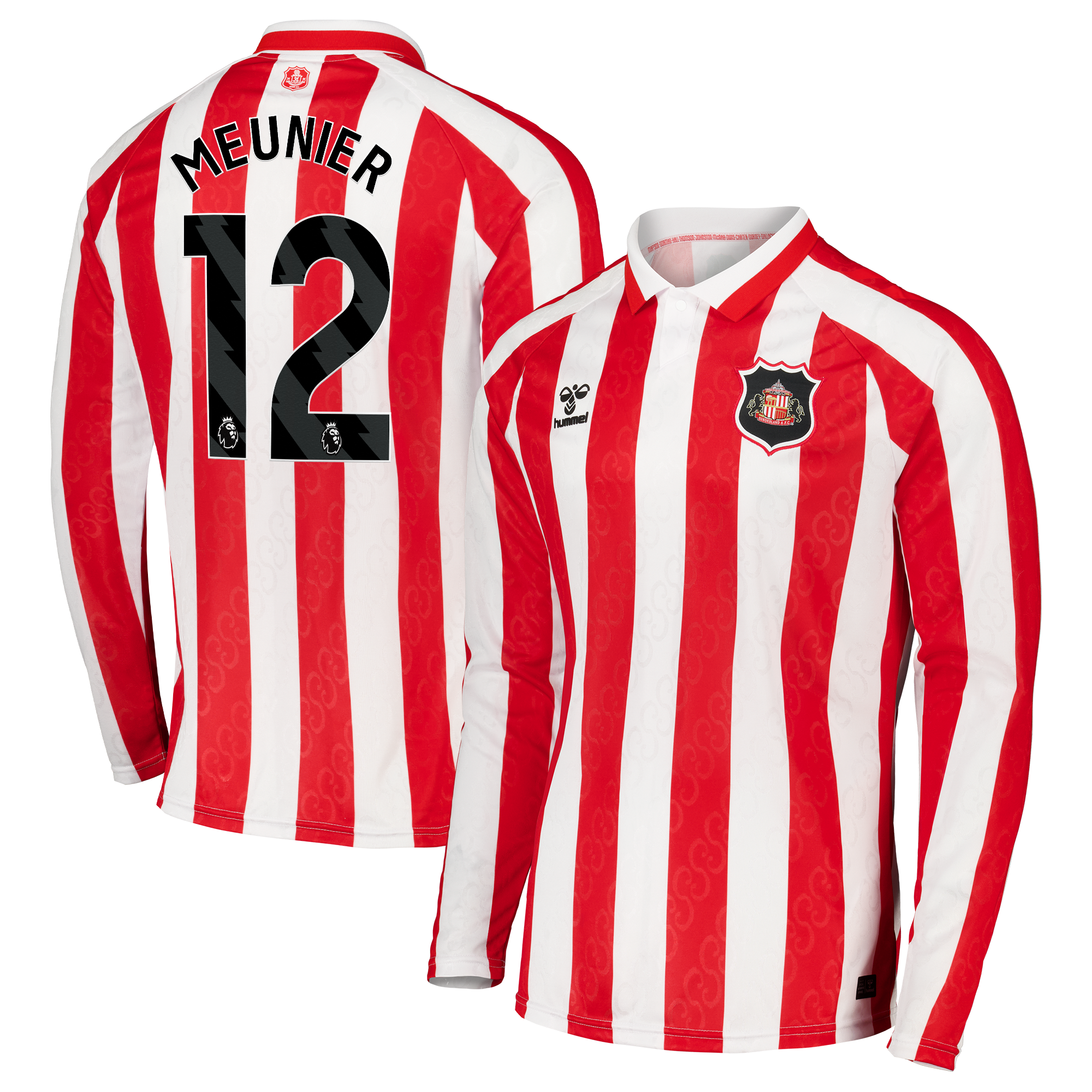 Sunderland Hummel Home Shirt 2026-27 - Long Sleeve - Kids with Meunier 12 printing, , rebel_hi-res