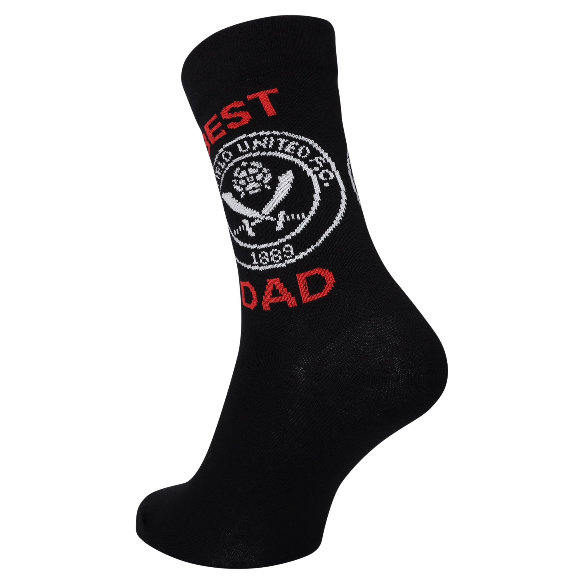 Sheffield United Crest Best Dad Socks - Black - Unisex, , rebel_hi-res