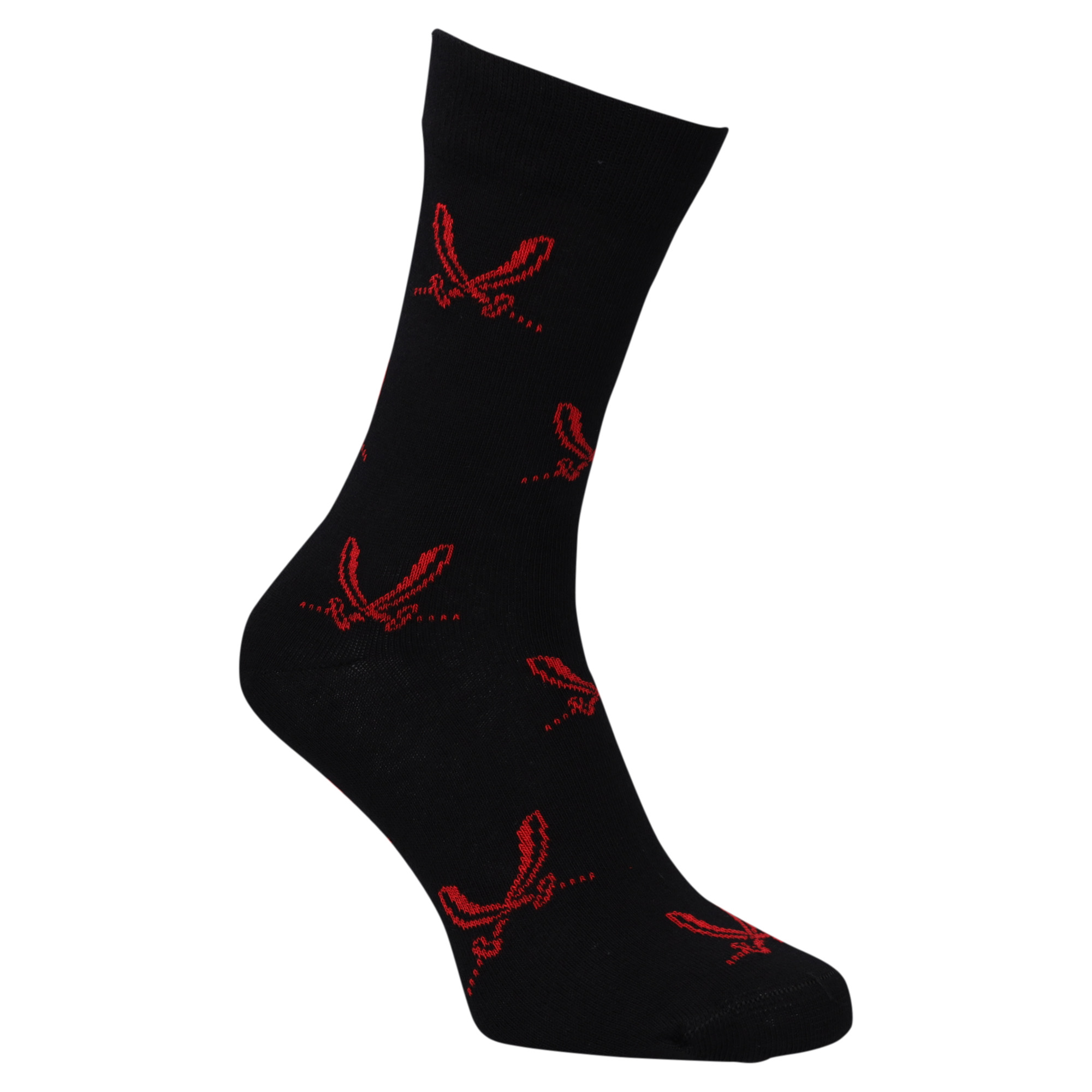 Sheffield United All Over Sword Socks - Black/Red - Unisex, , rebel_hi-res