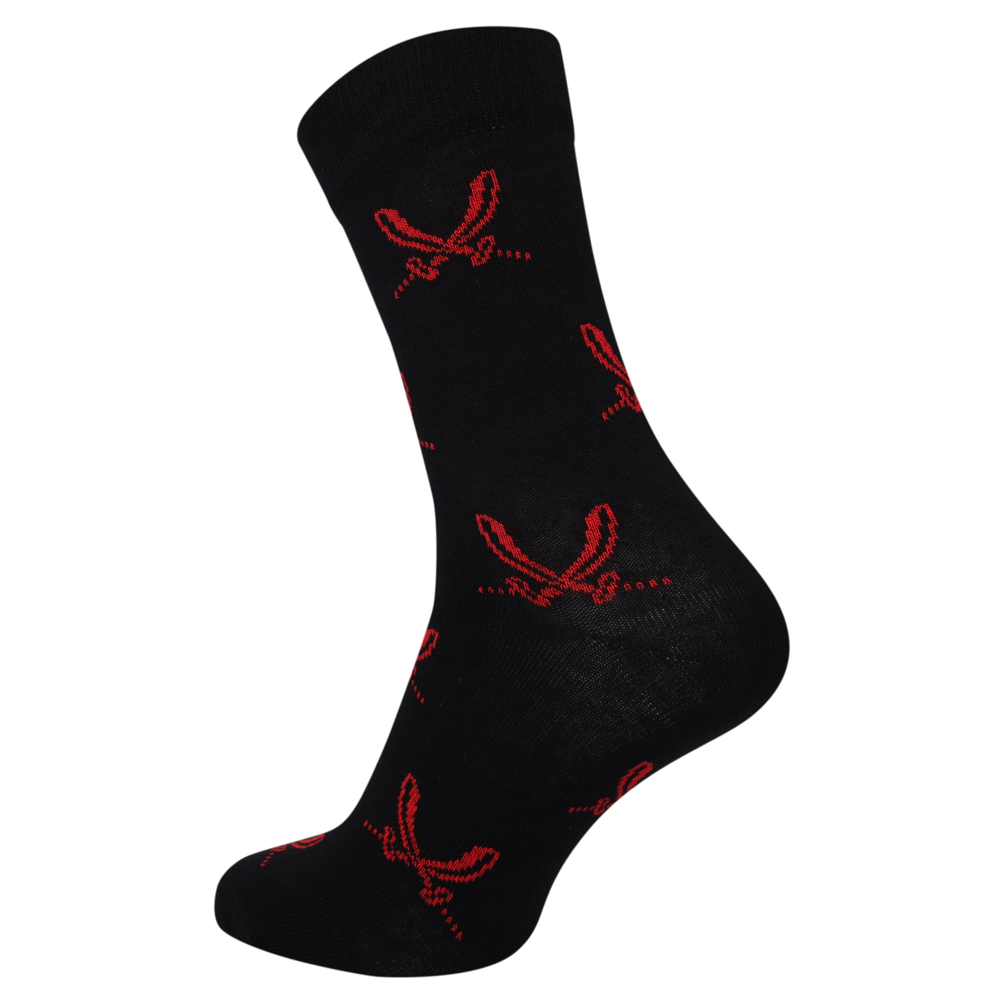 Sheffield United All Over Sword Socks - Black/Red - Unisex, , rebel_hi-res