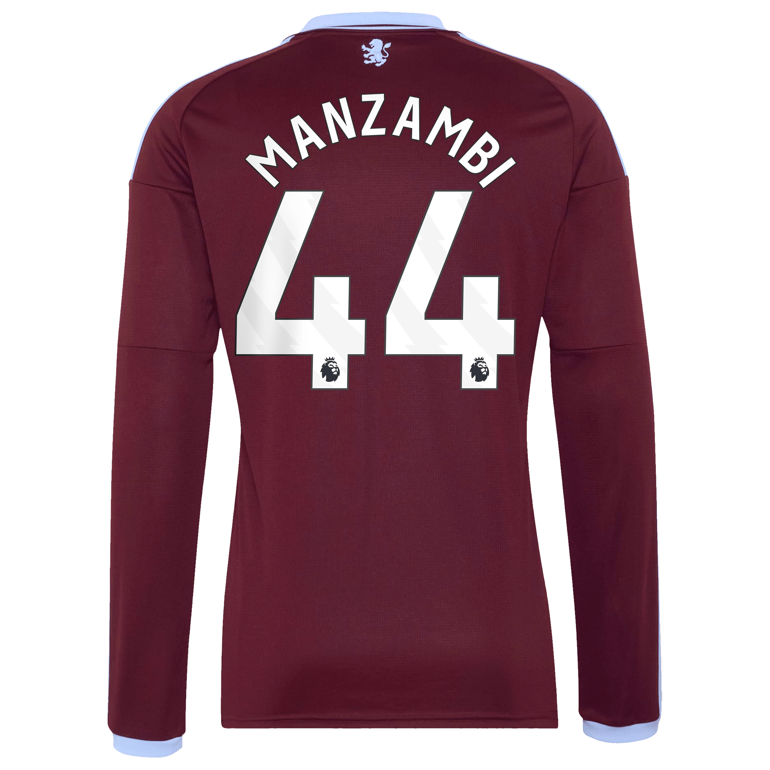 Aston Villa adidas Home Shirt 2026-27 - Long Sleeve with Manzambi 44 printing, , rebel_hi-res