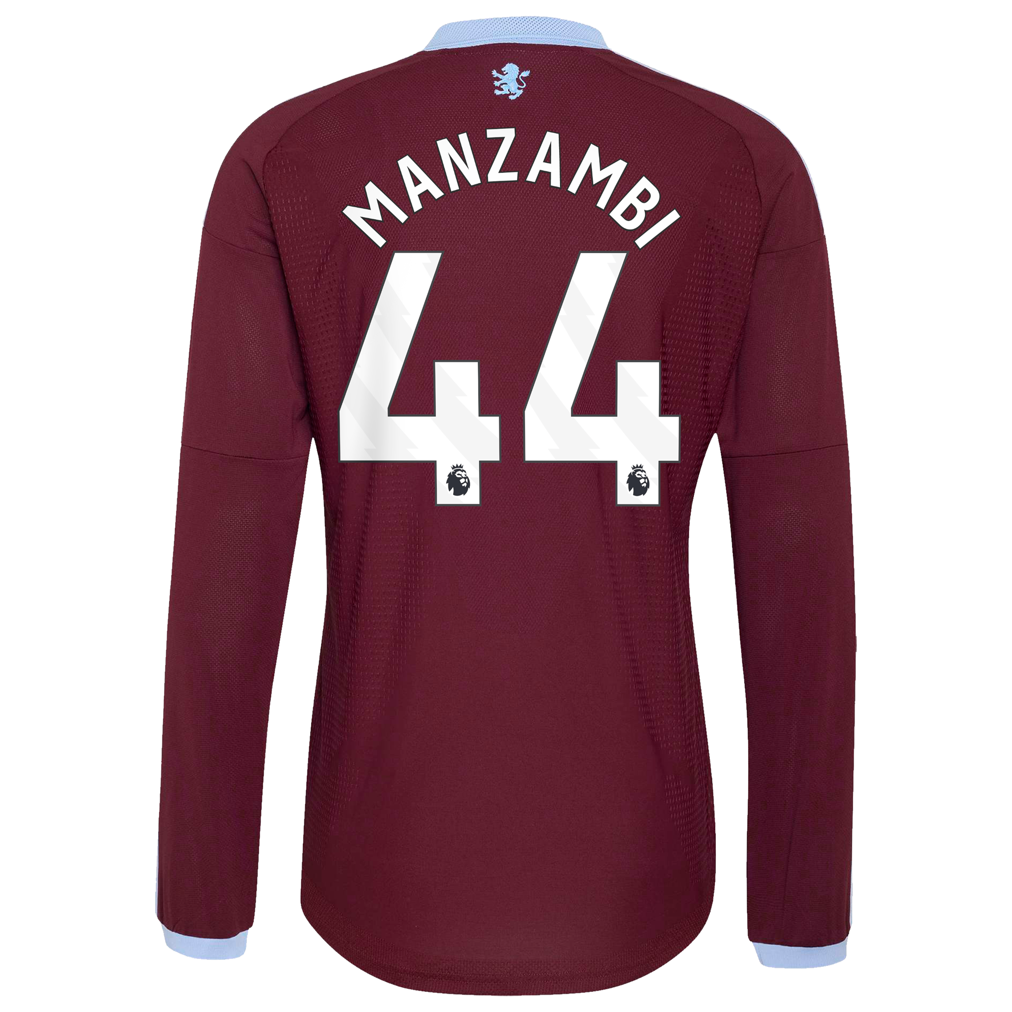 Aston Villa adidas Home Authentic Shirt 2026-27 - Long Sleeve with Manzambi 44 printing, , rebel_hi-res