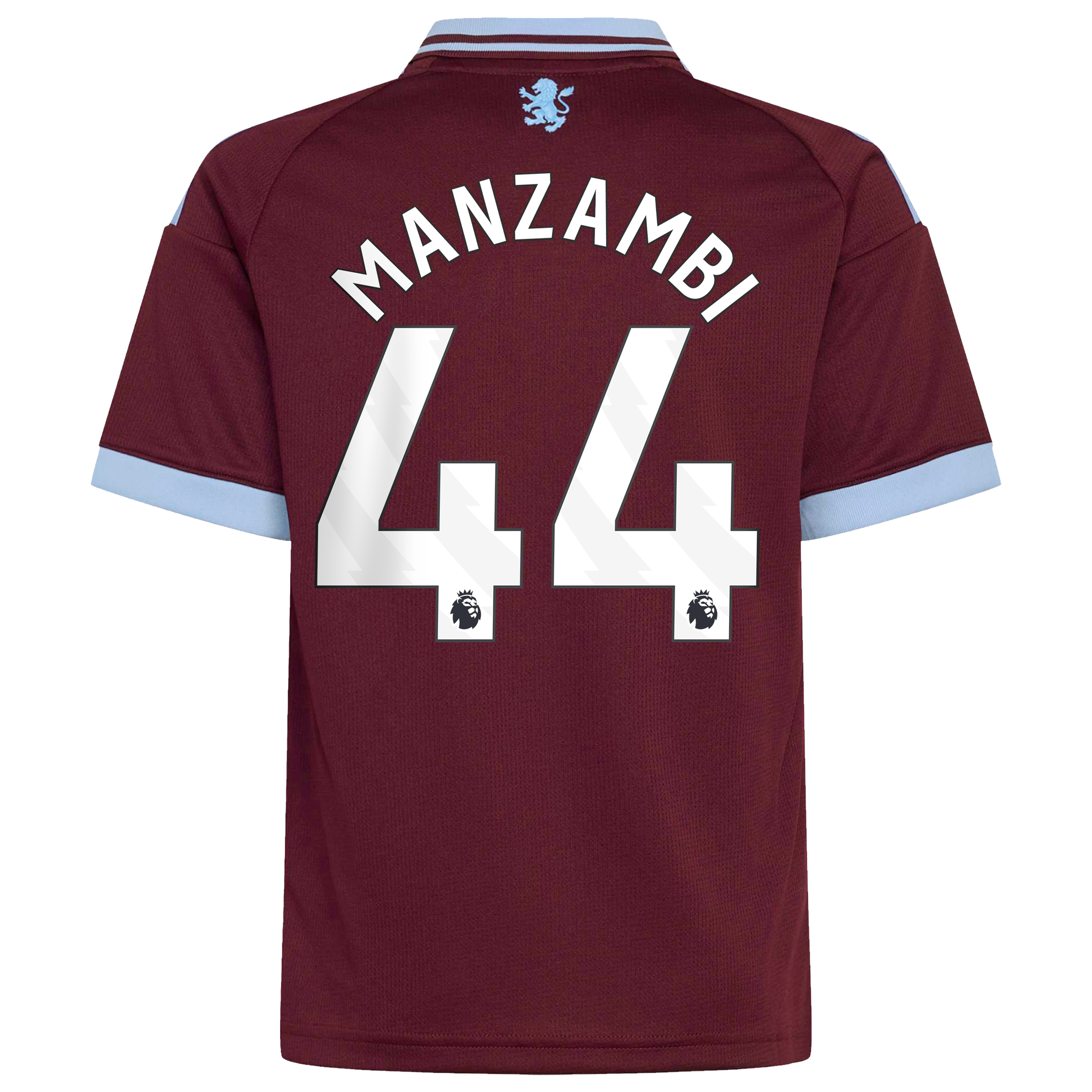 Aston Villa adidas Home Shirt 2026-27 - Kids with Manzambi 44 printing, , rebel_hi-res