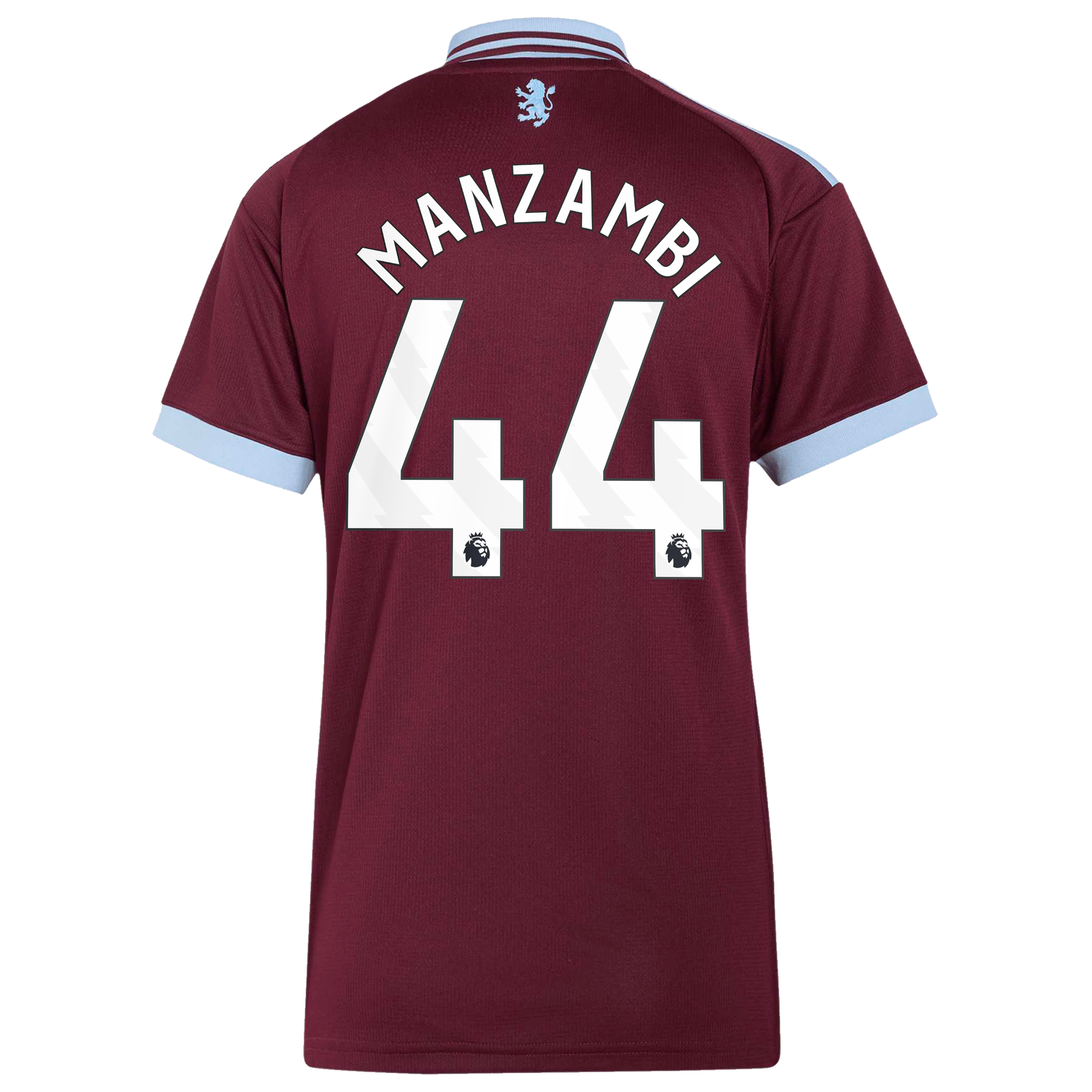 Aston Villa adidas Home Shirt 2026-27 - Womens with Manzambi 44 printing, , rebel_hi-res