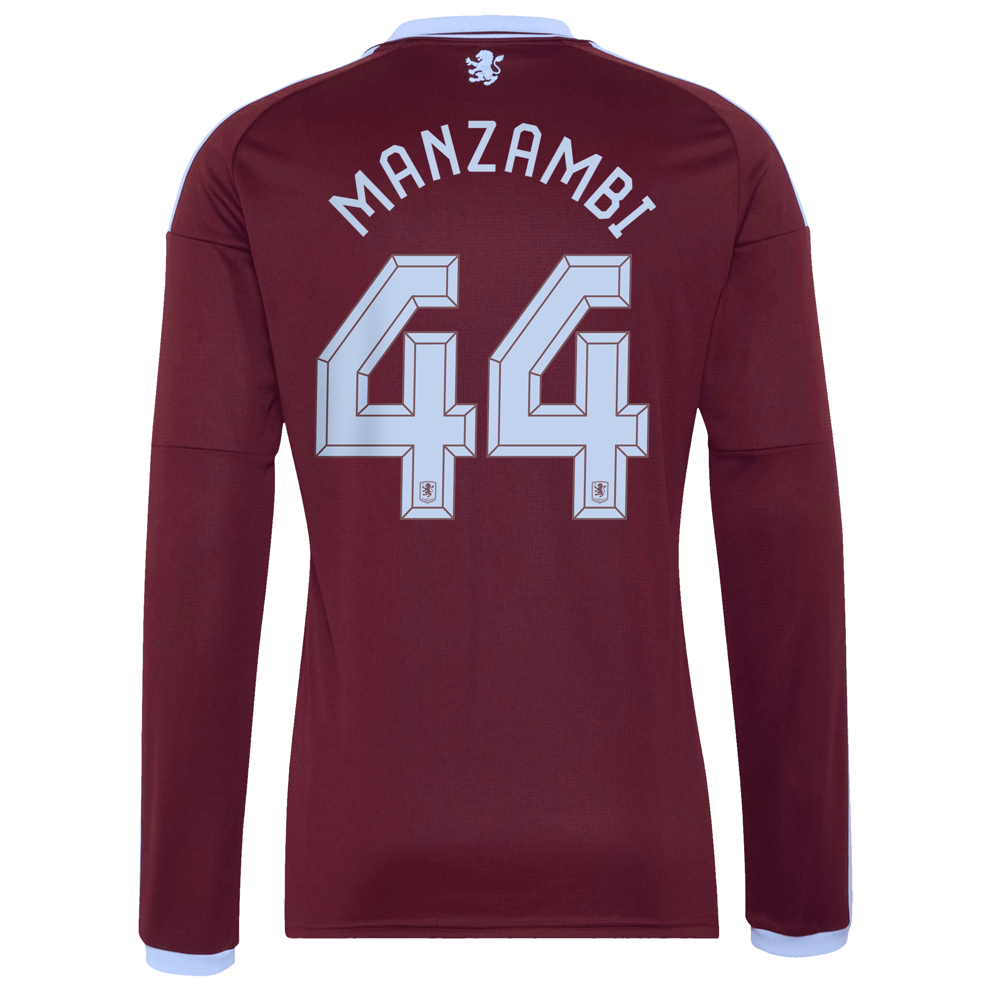 Aston Villa adidas Home Shirt 2026-27 - Long Sleeve with Manzambi 44 Cup printing, , rebel_hi-res