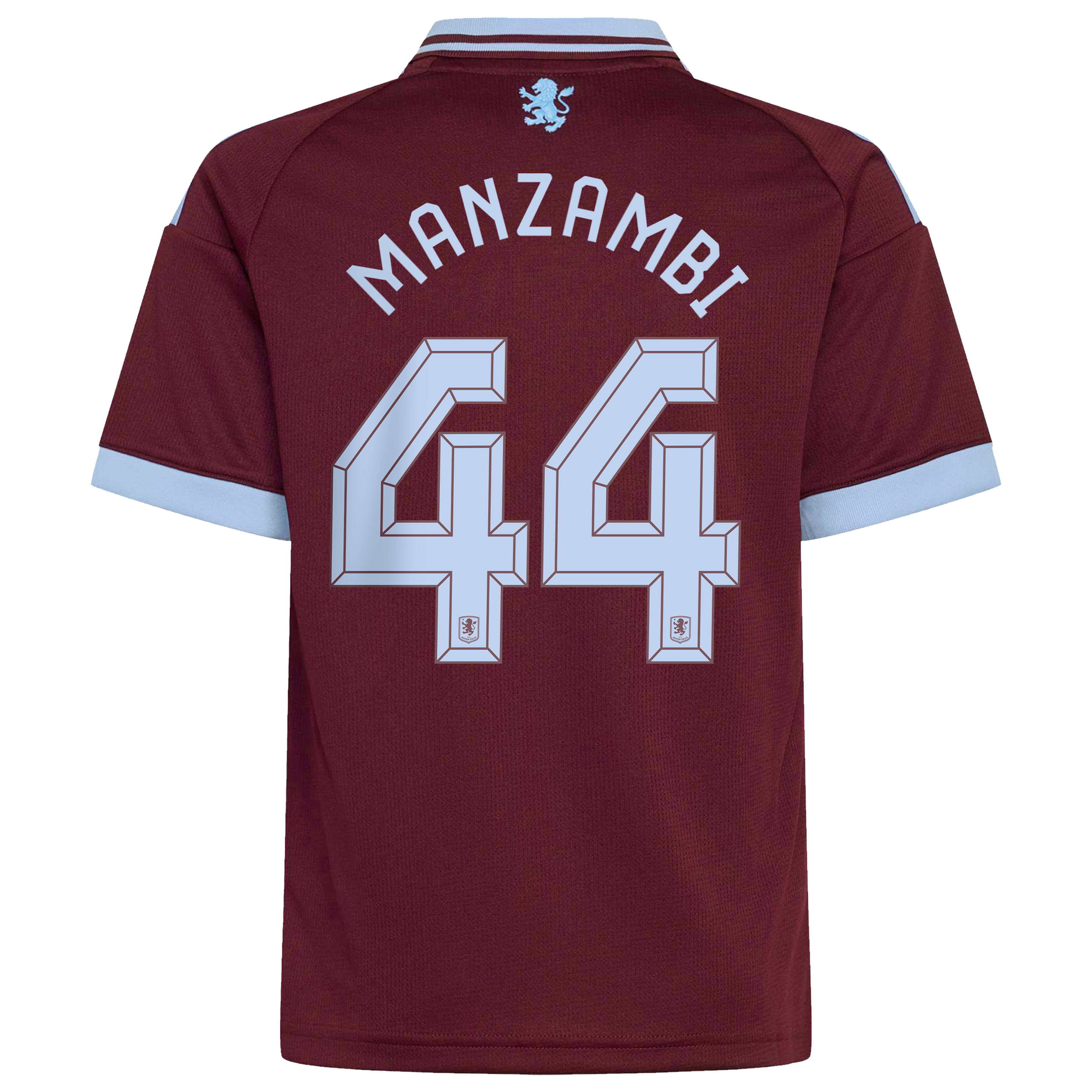 Aston Villa adidas Home Shirt 2026-27 - Kids with Manzambi 44 Cup printing, , rebel_hi-res