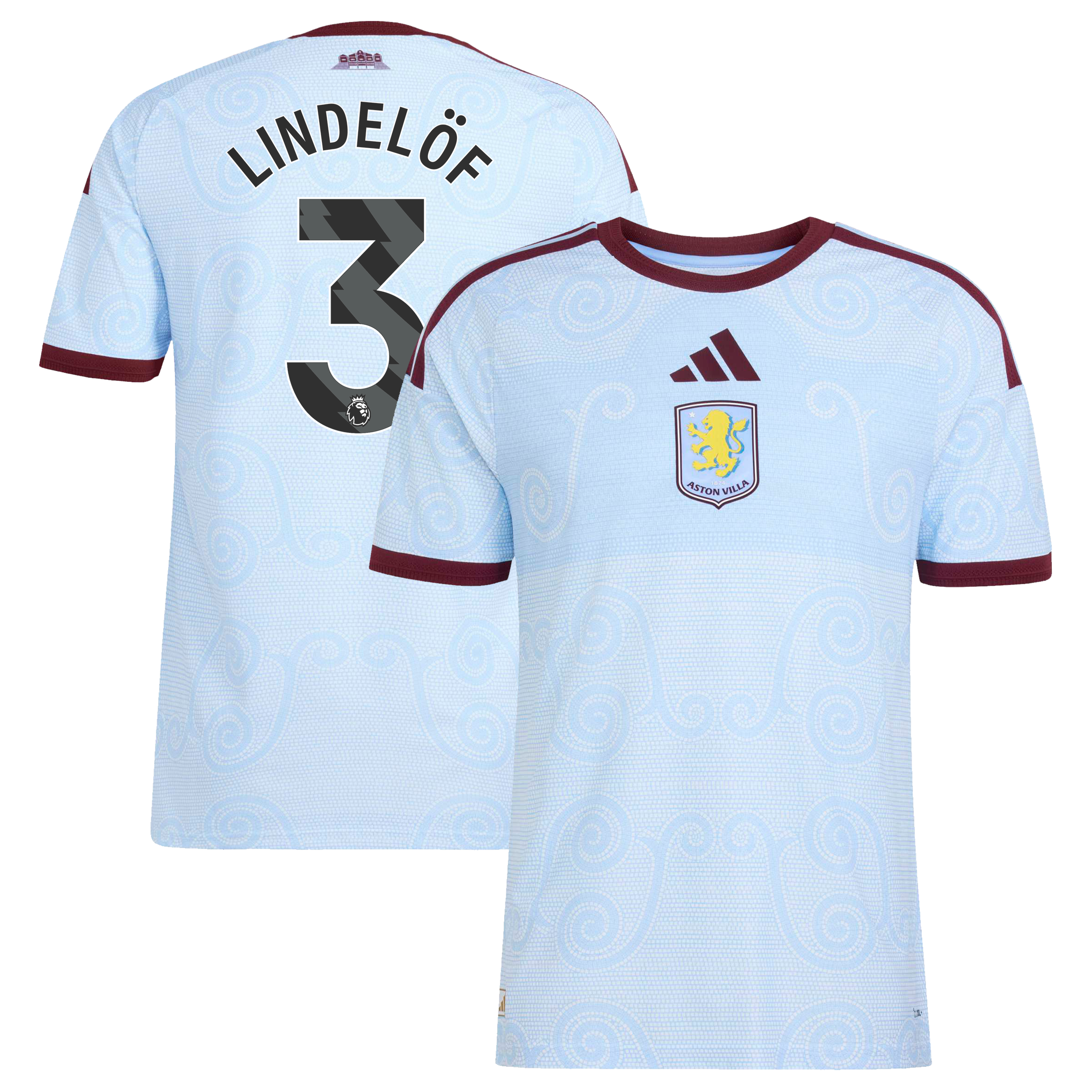 Aston Villa adidas Third Authentic Shirt 2026-27 with Lindel&ouml;f 3 printing, , rebel_hi-res