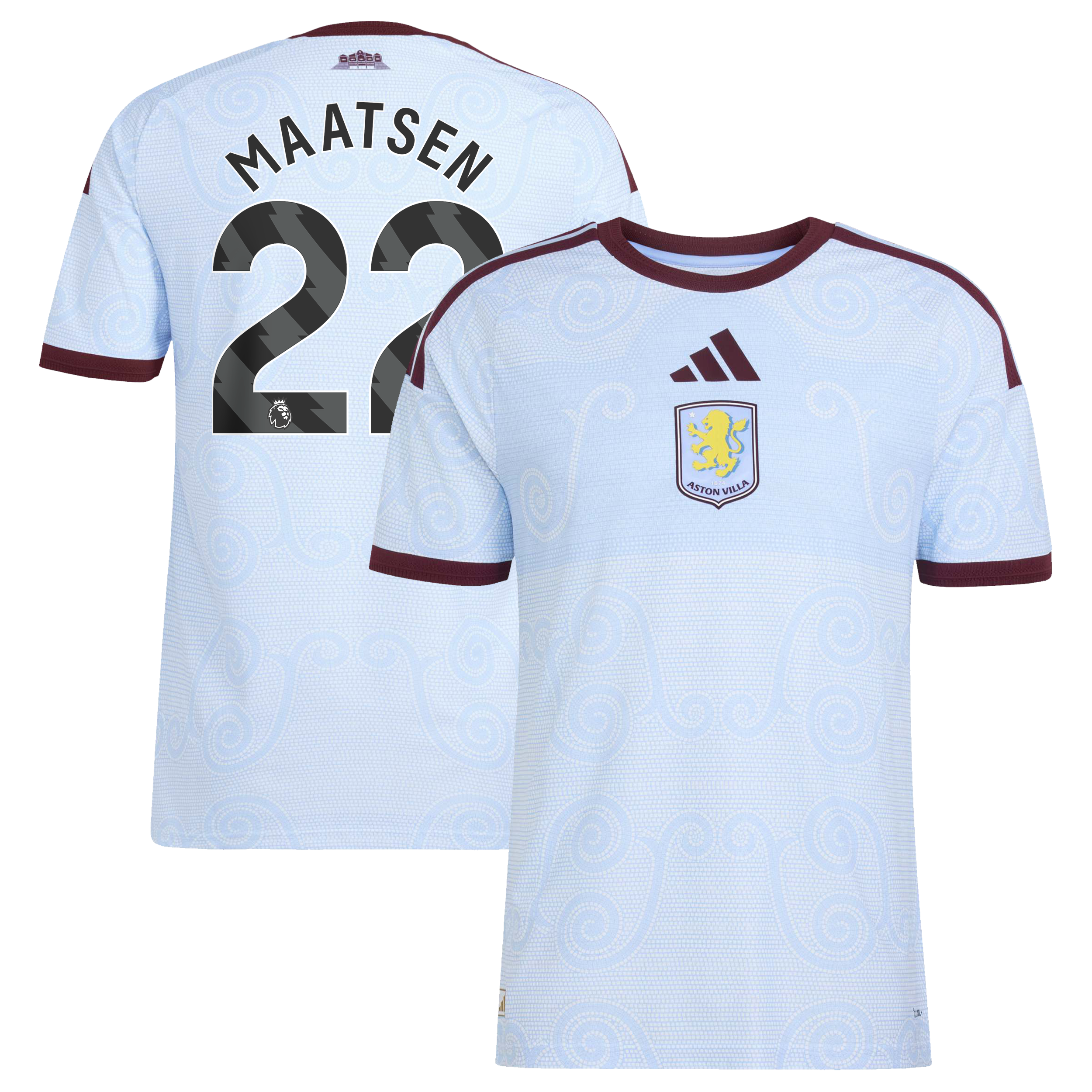 Aston Villa adidas Third Authentic Shirt 2026-27 with Maatsen 22 printing, , rebel_hi-res