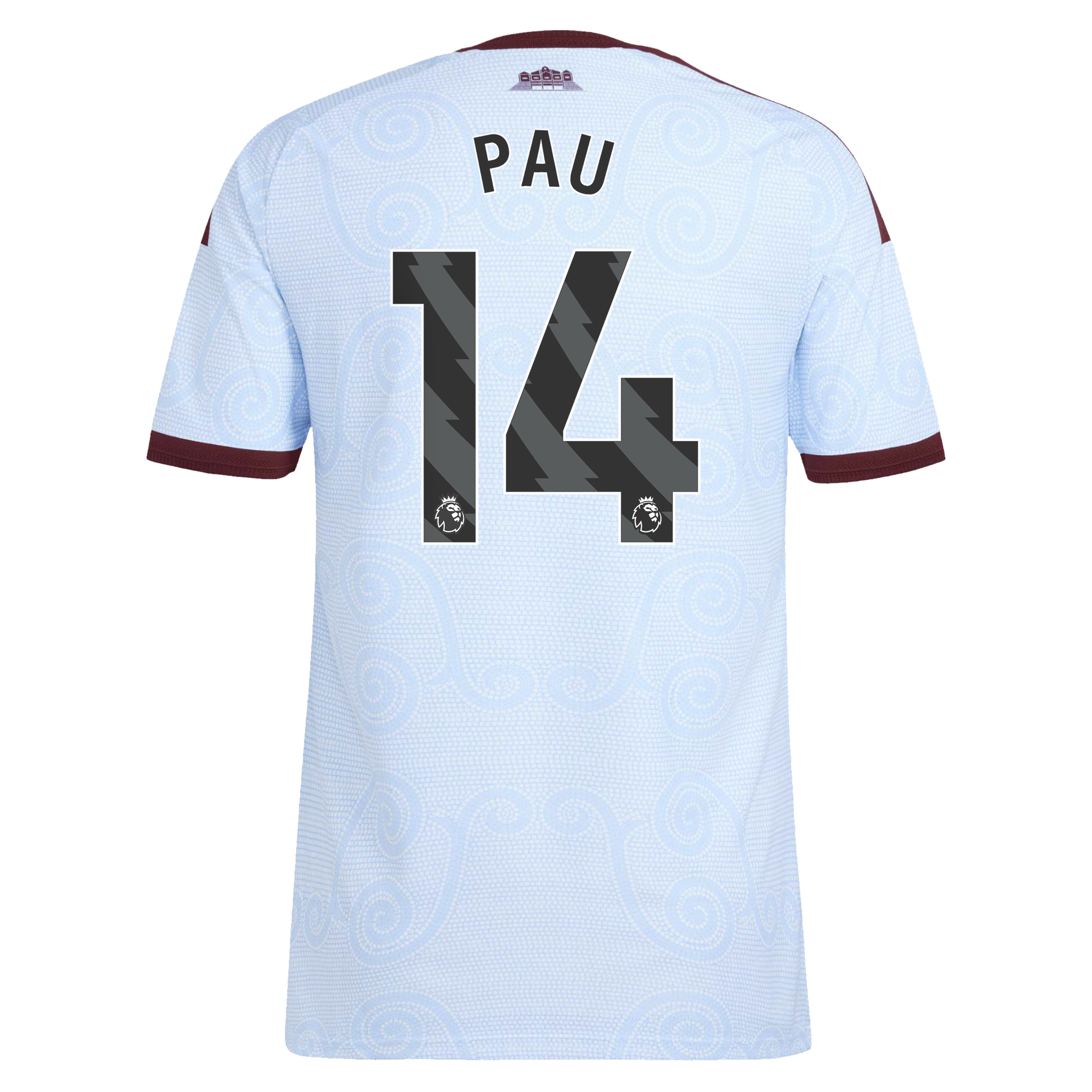 Aston Villa adidas Third Authentic Shirt 2026-27 with Pau 14 printing, , rebel_hi-res