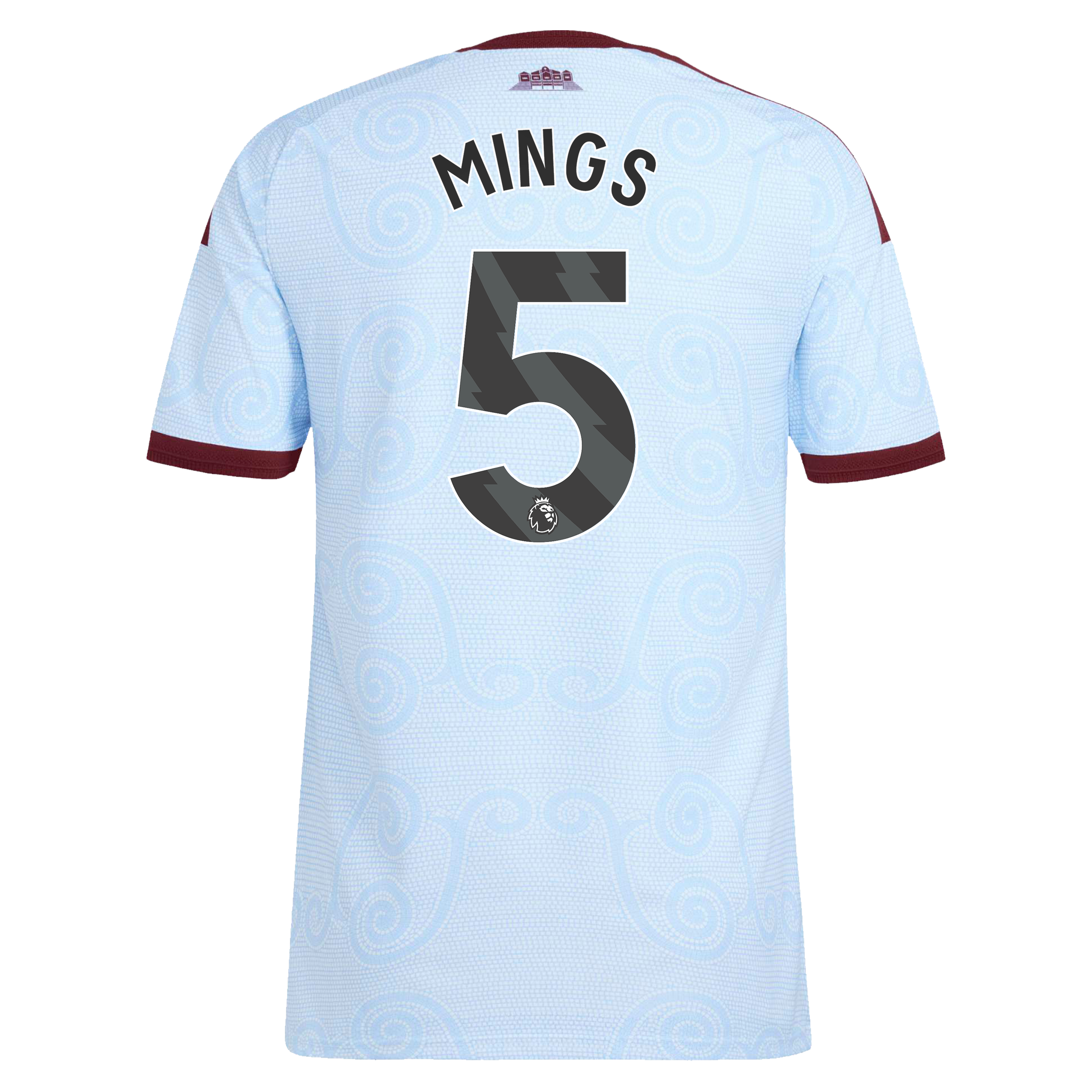 Aston Villa adidas Third Authentic Shirt 2026-27 with Mings 5 printing, , rebel_hi-res
