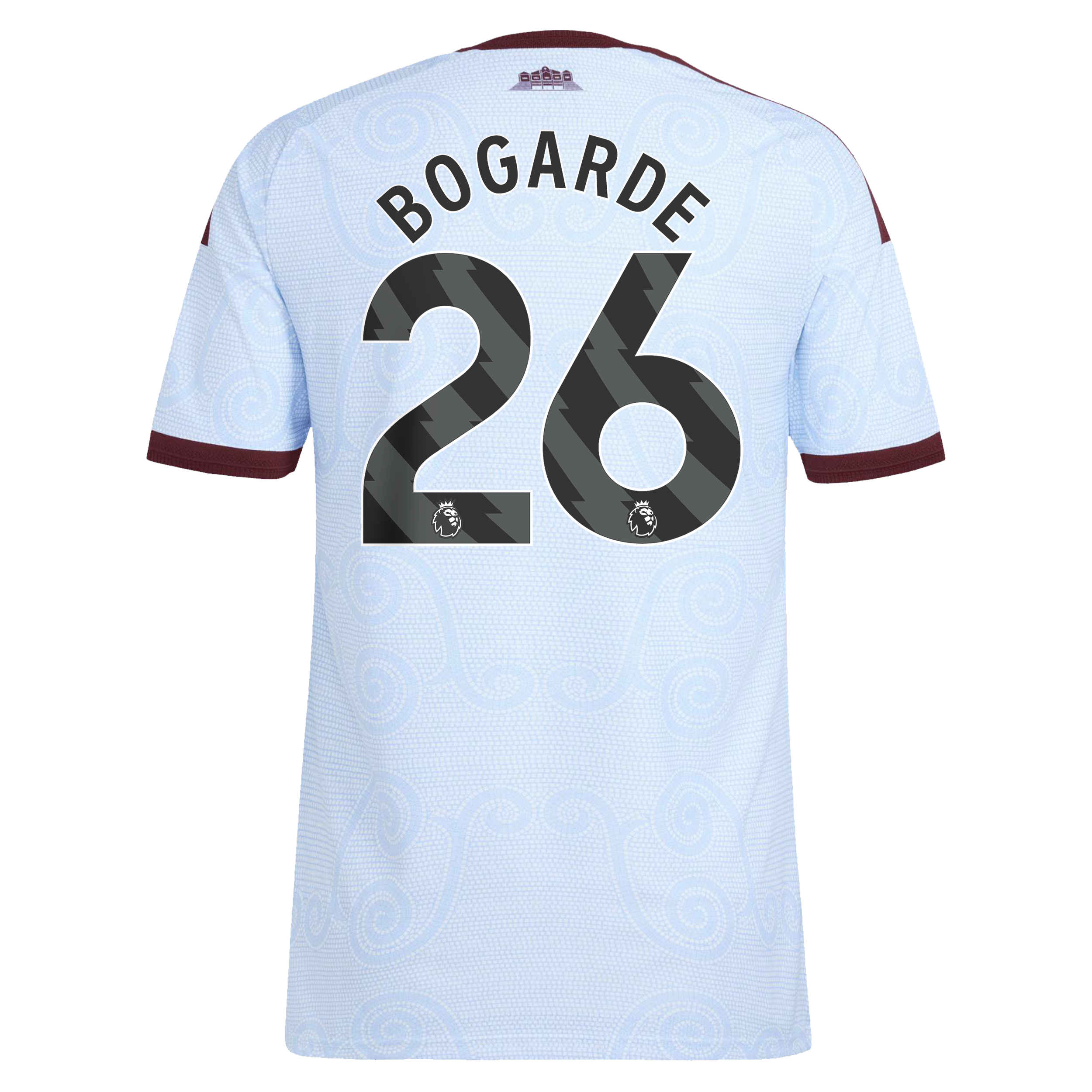 Aston Villa adidas Third Authentic Shirt 2026-27 with Bogarde 26 printing, , rebel_hi-res