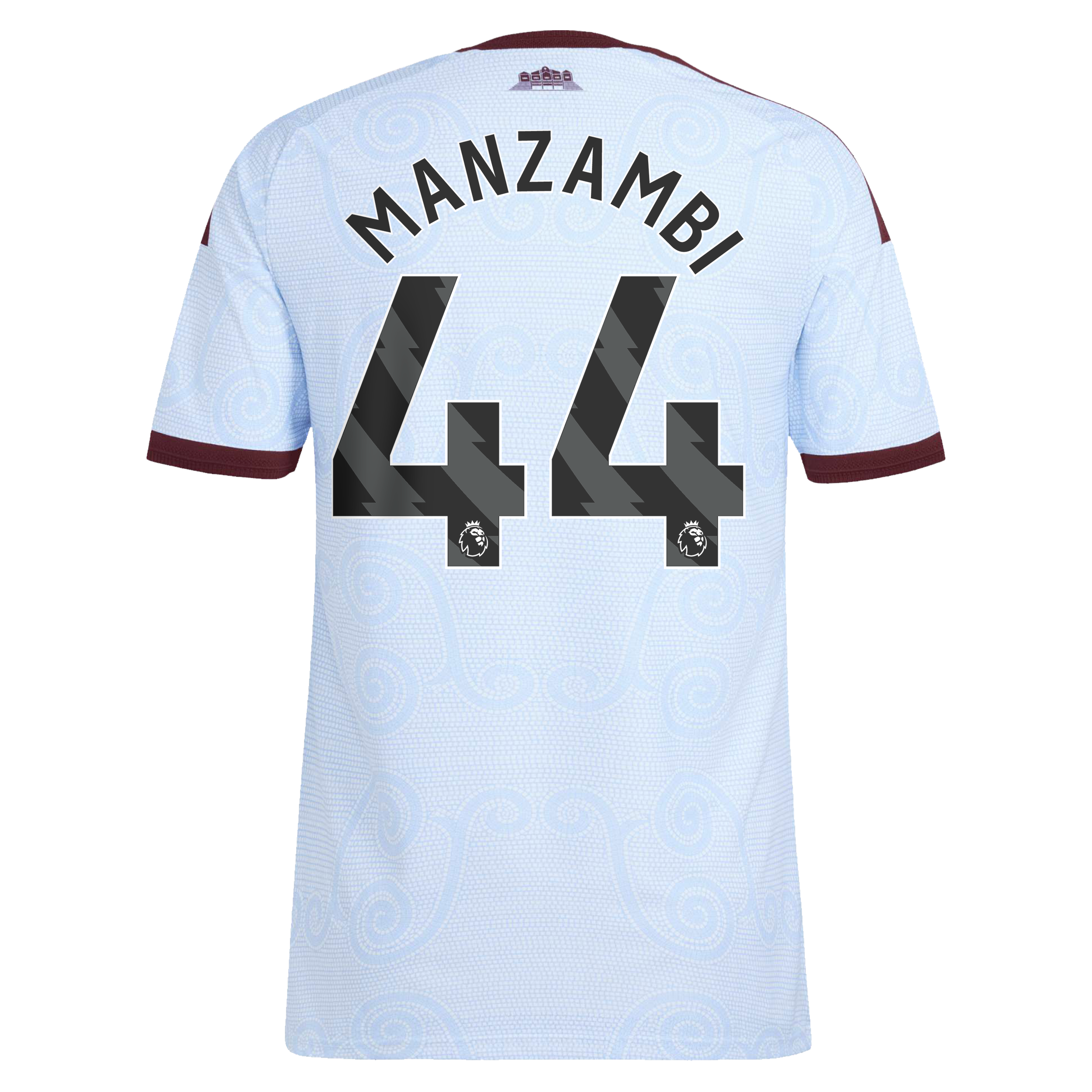 Aston Villa adidas Third Authentic Shirt 2026-27 with Manzambi 44 printing, , rebel_hi-res