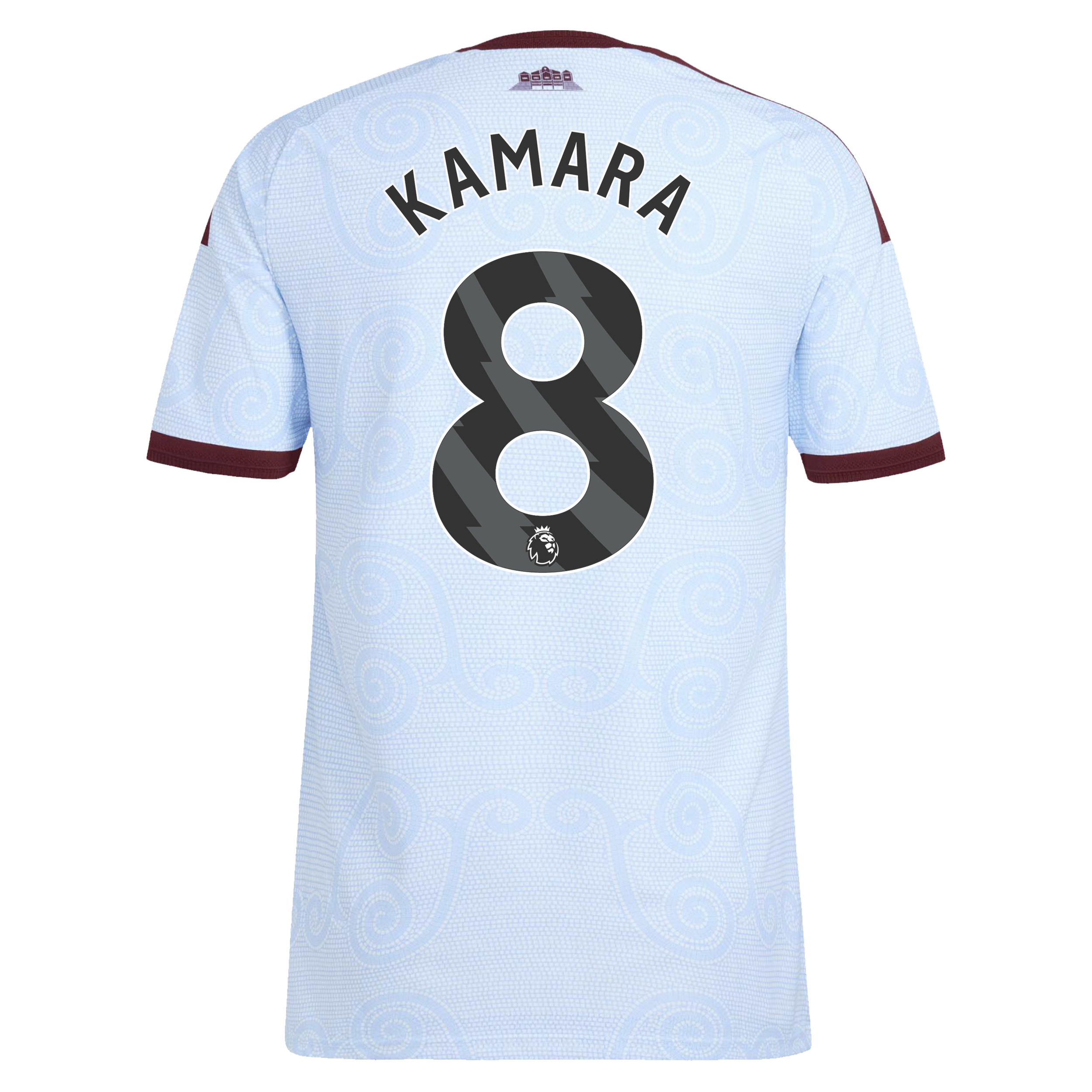 Aston Villa adidas Third Authentic Shirt 2026-27 with Kamara 8 printing, , rebel_hi-res
