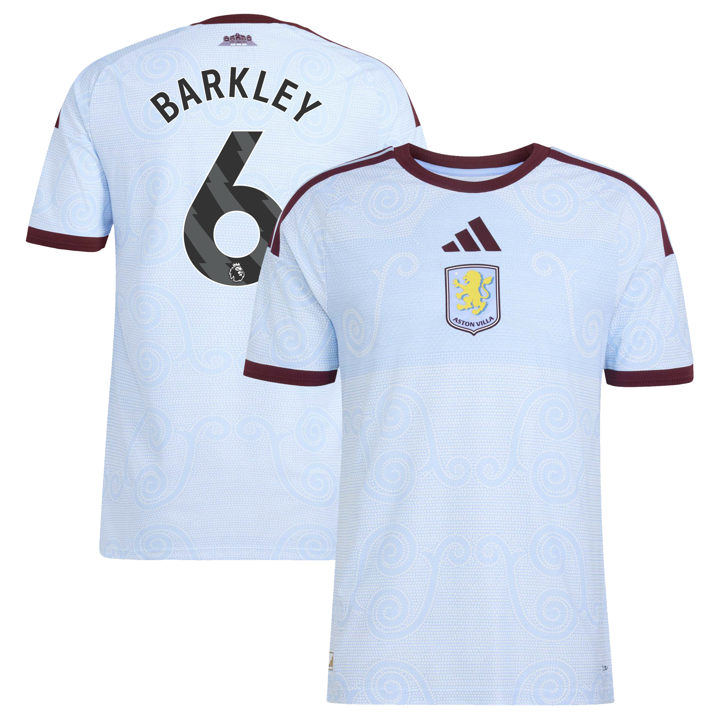 Aston Villa adidas Third Authentic Shirt 2026-27 with Barkley 6 printing, , rebel_hi-res