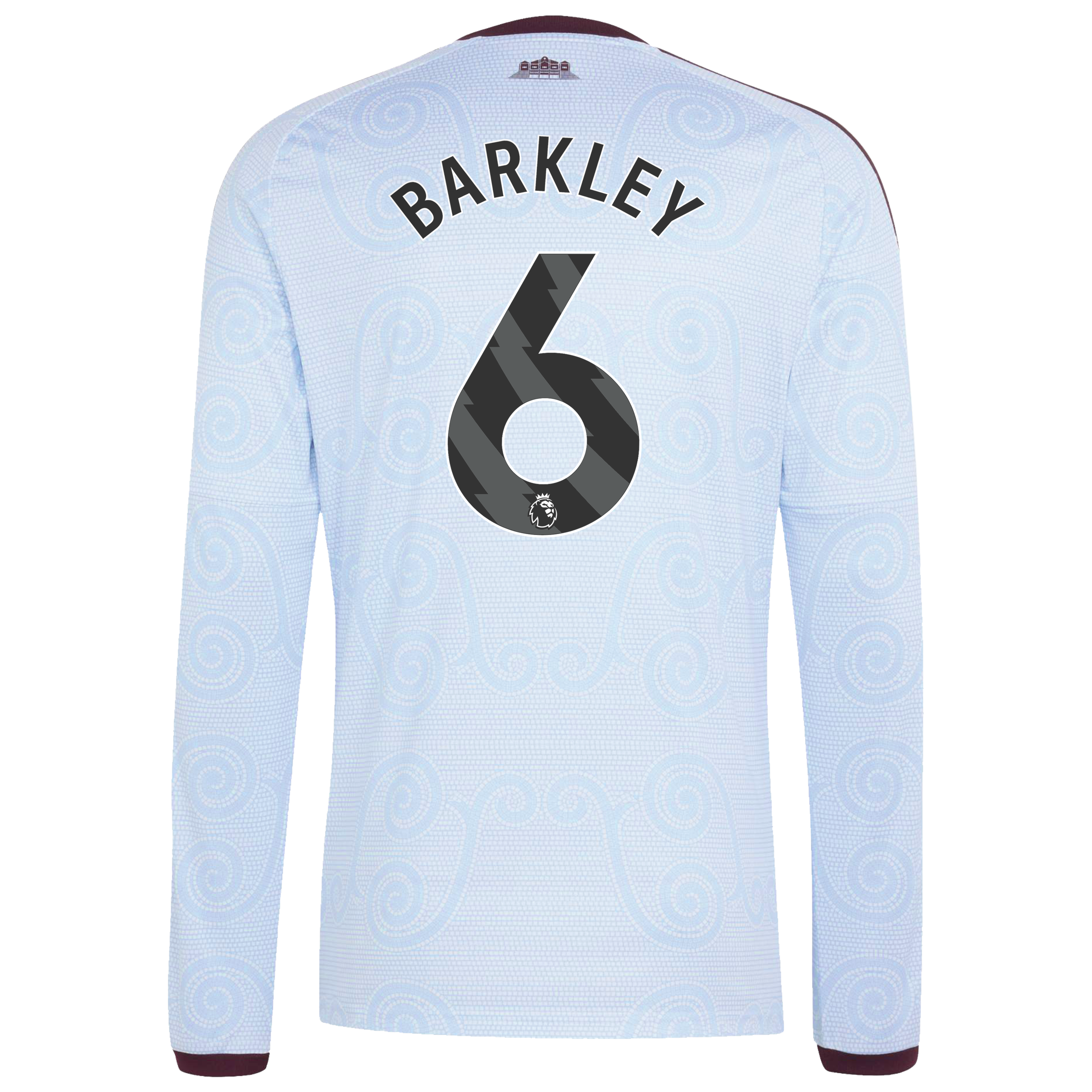 Aston Villa adidas Third Shirt 2026-27 - Long Sleeve with Barkley 6 printing, , rebel_hi-res