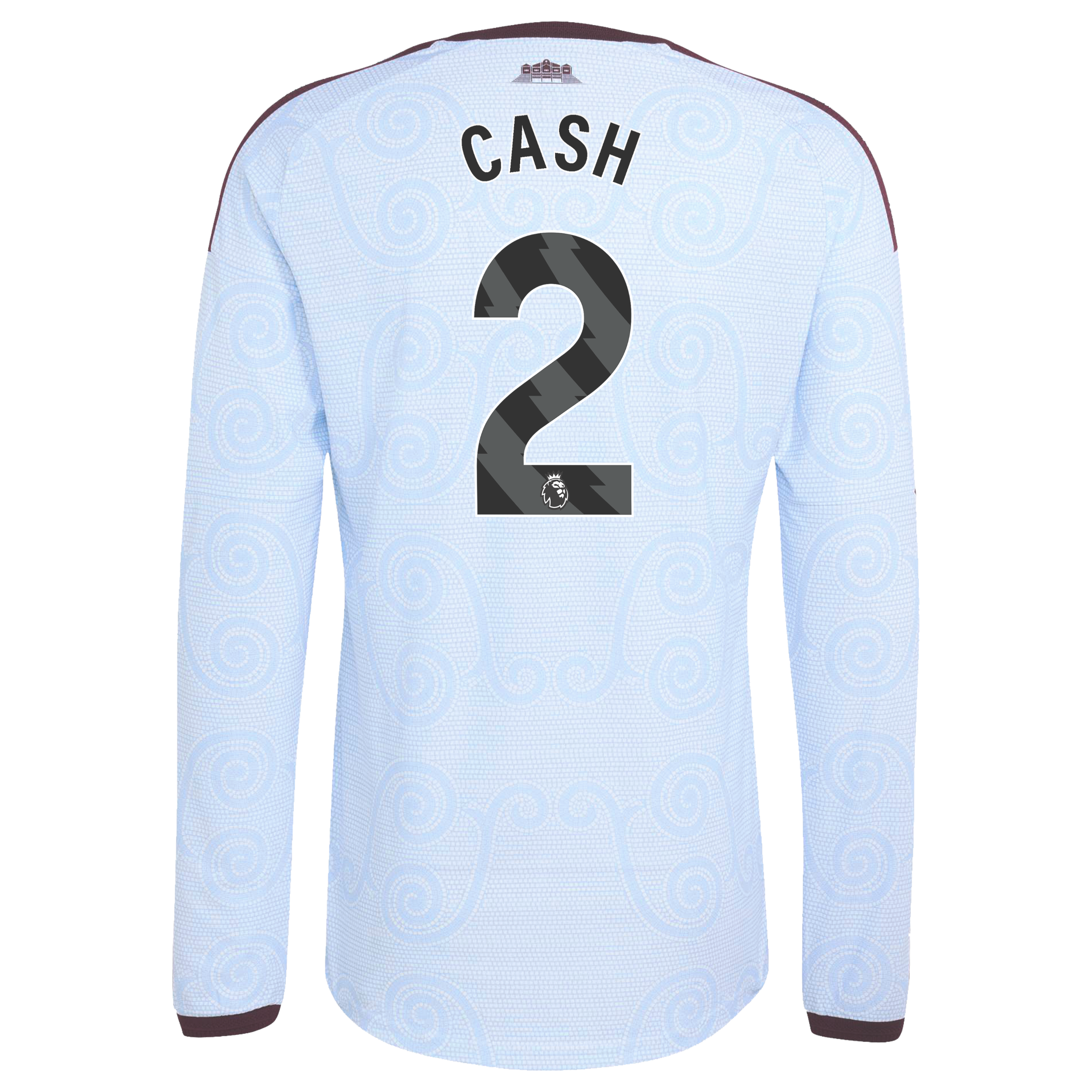 Aston Villa adidas Third Authentic Shirt 2026-27 - Long Sleeve with Cash 2 printing, , rebel_hi-res