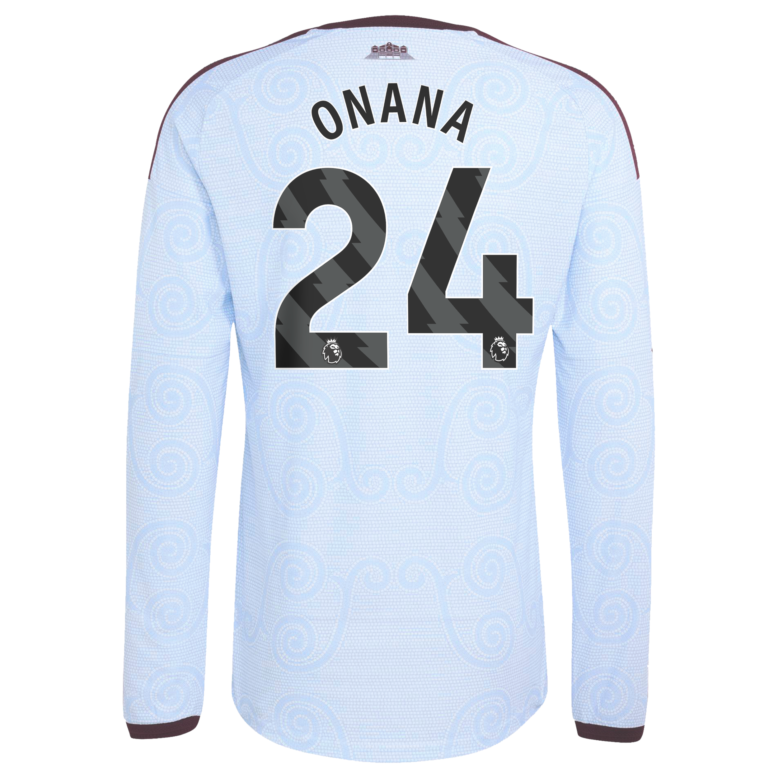 Aston Villa adidas Third Authentic Shirt 2026-27 - Long Sleeve with Onana 24 printing, , rebel_hi-res
