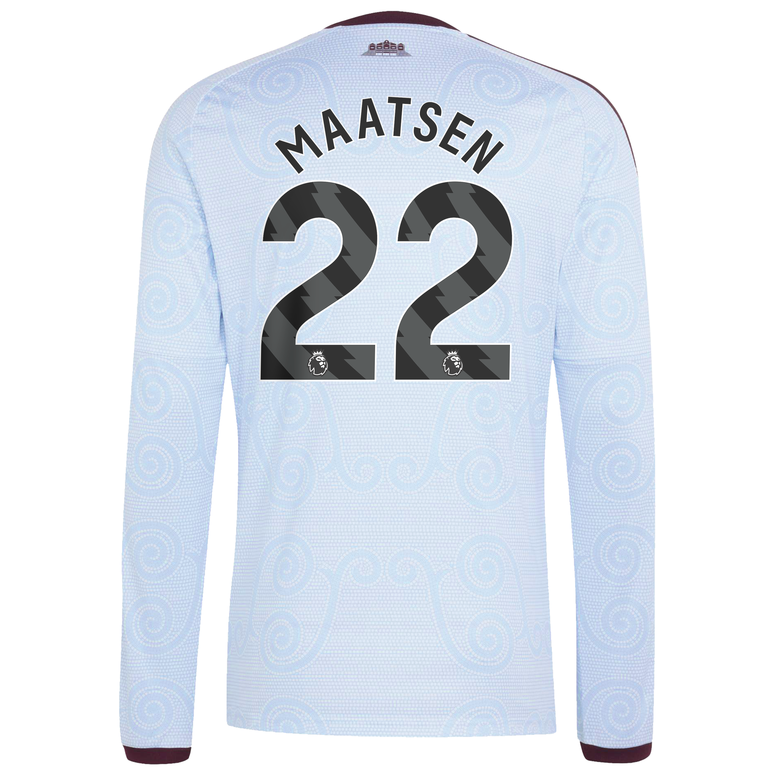 Aston Villa adidas Third Shirt 2026-27 - Long Sleeve with Maatsen 22 printing, , rebel_hi-res