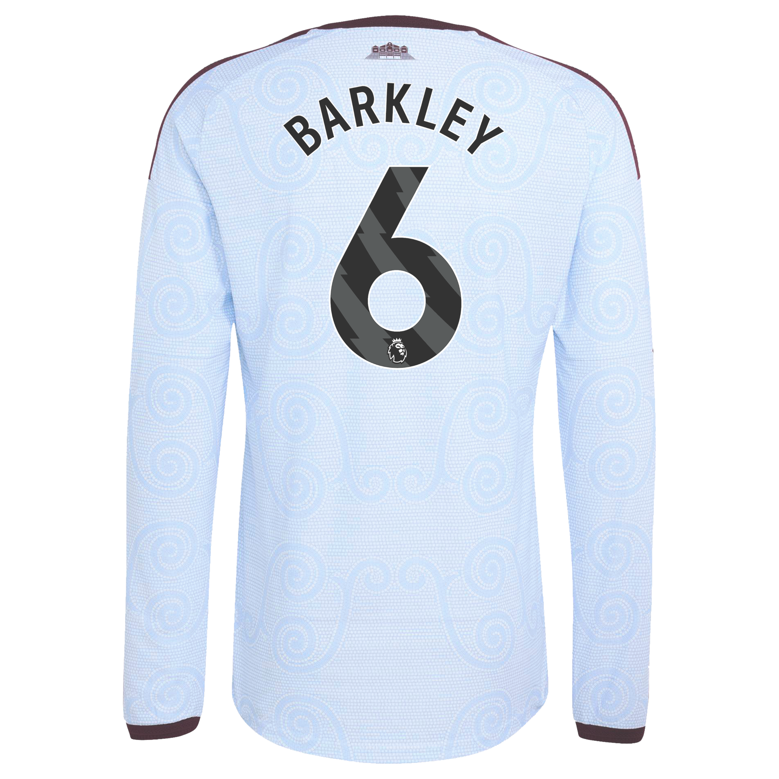 Aston Villa adidas Third Authentic Shirt 2026-27 - Long Sleeve with Barkley 6 printing, , rebel_hi-res