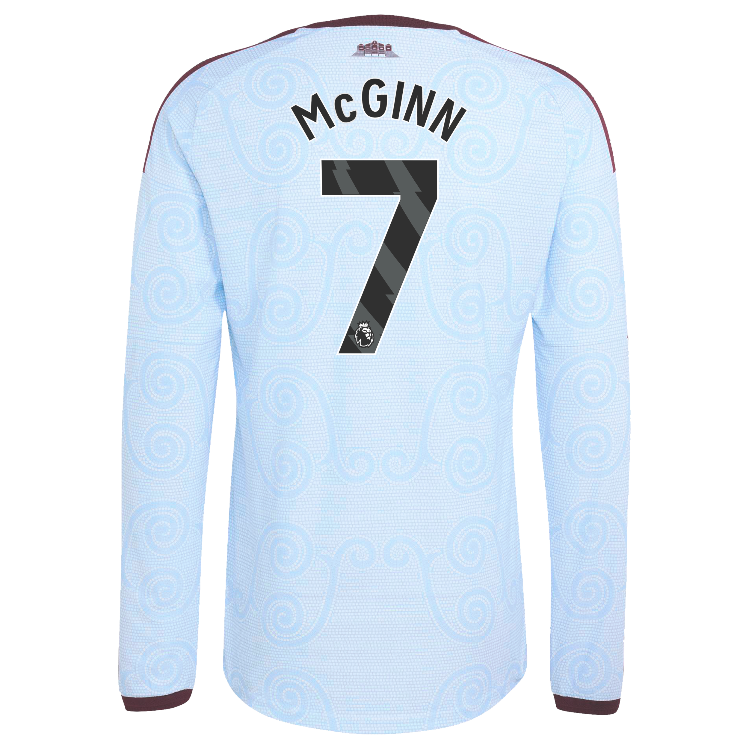 Aston Villa adidas Third Authentic Shirt 2026-27 - Long Sleeve with Mcginn 7 printing, , rebel_hi-res