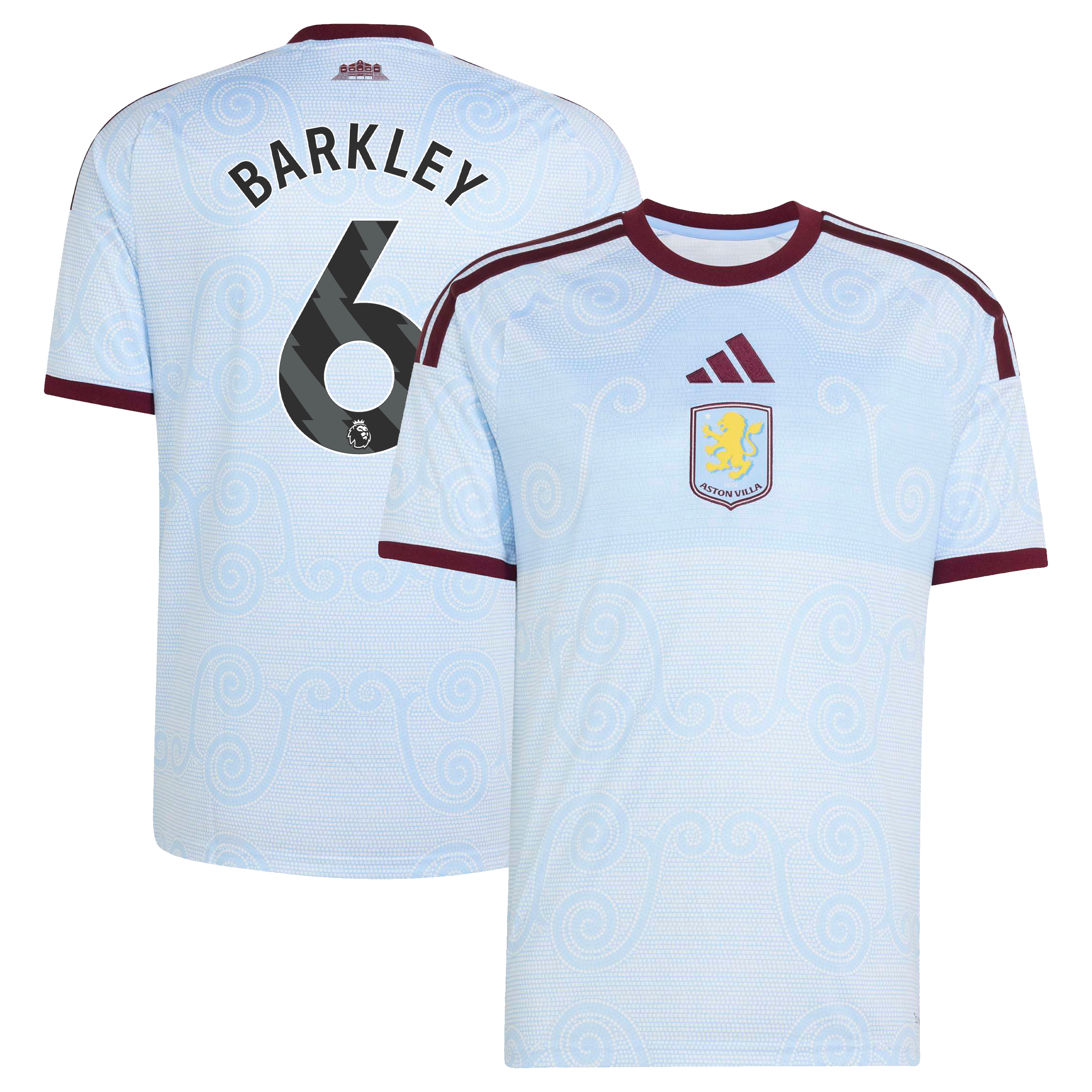 Aston Villa adidas Third Shirt 2026-27 with Barkley 6 printing, , rebel_hi-res