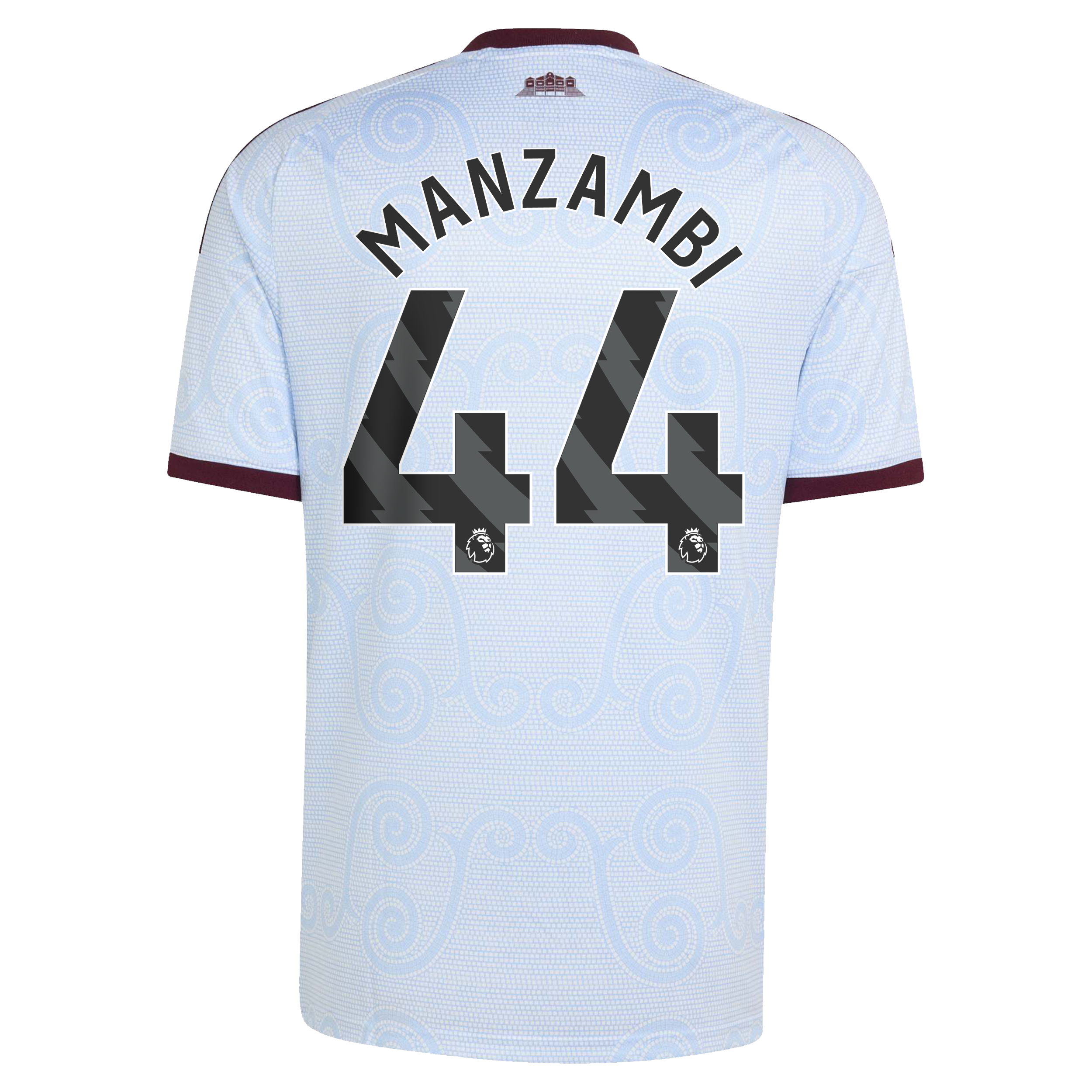 Aston Villa adidas Third Shirt 2026-27 with Manzambi 44 printing, , rebel_hi-res