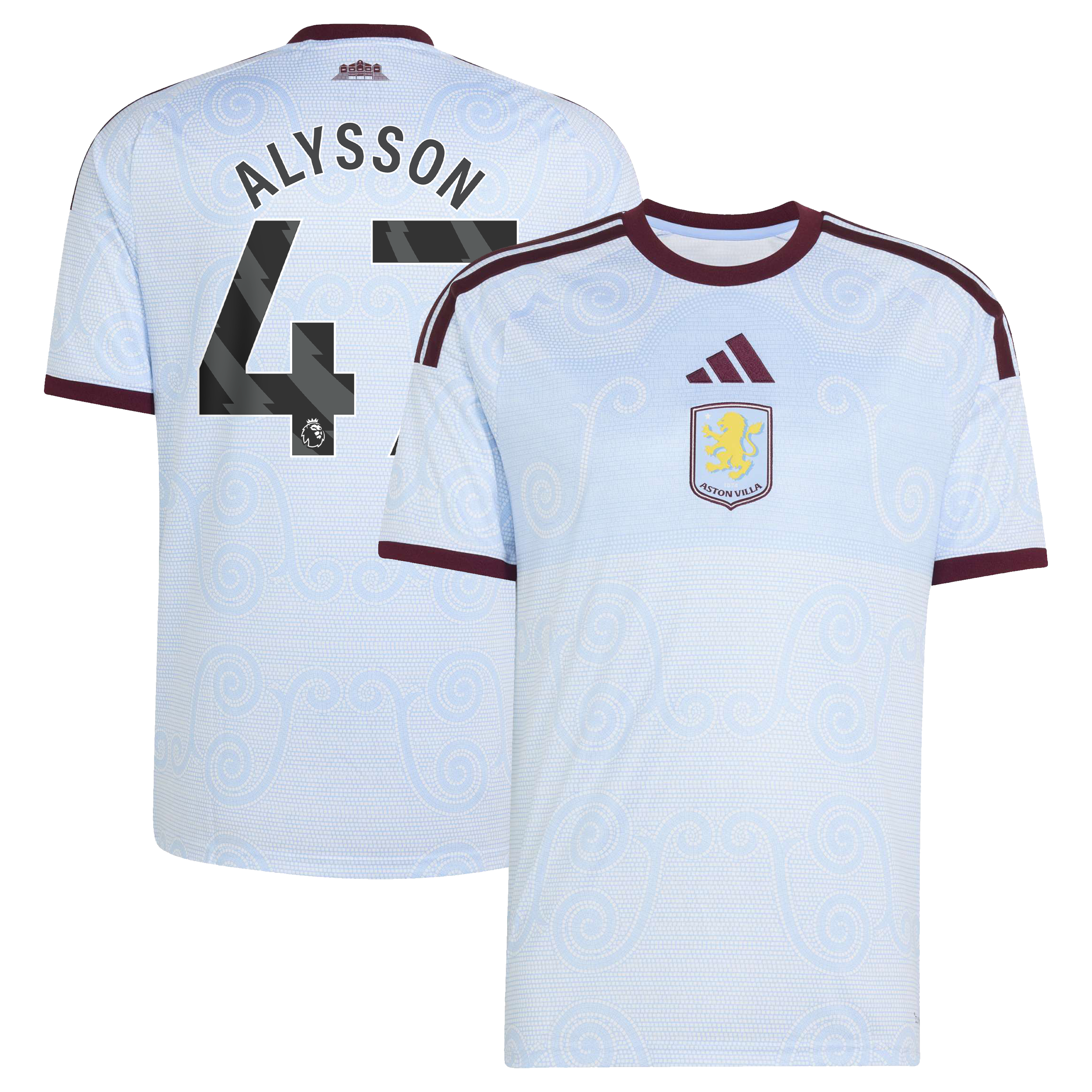 Aston Villa adidas Third Shirt 2026-27 with Alysson 47 printing, , rebel_hi-res