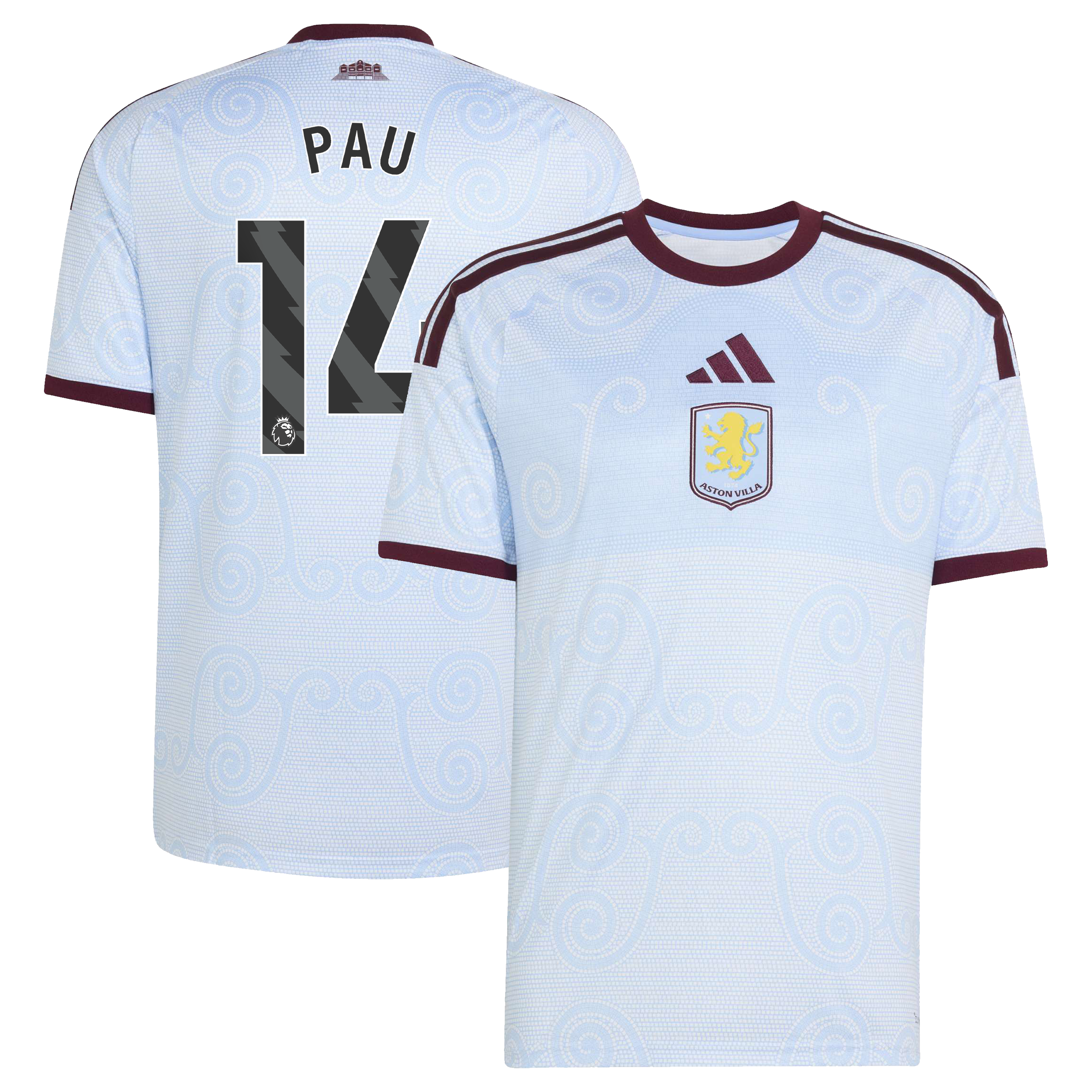 Aston Villa adidas Third Shirt 2026-27 with Pau 14 printing, , rebel_hi-res