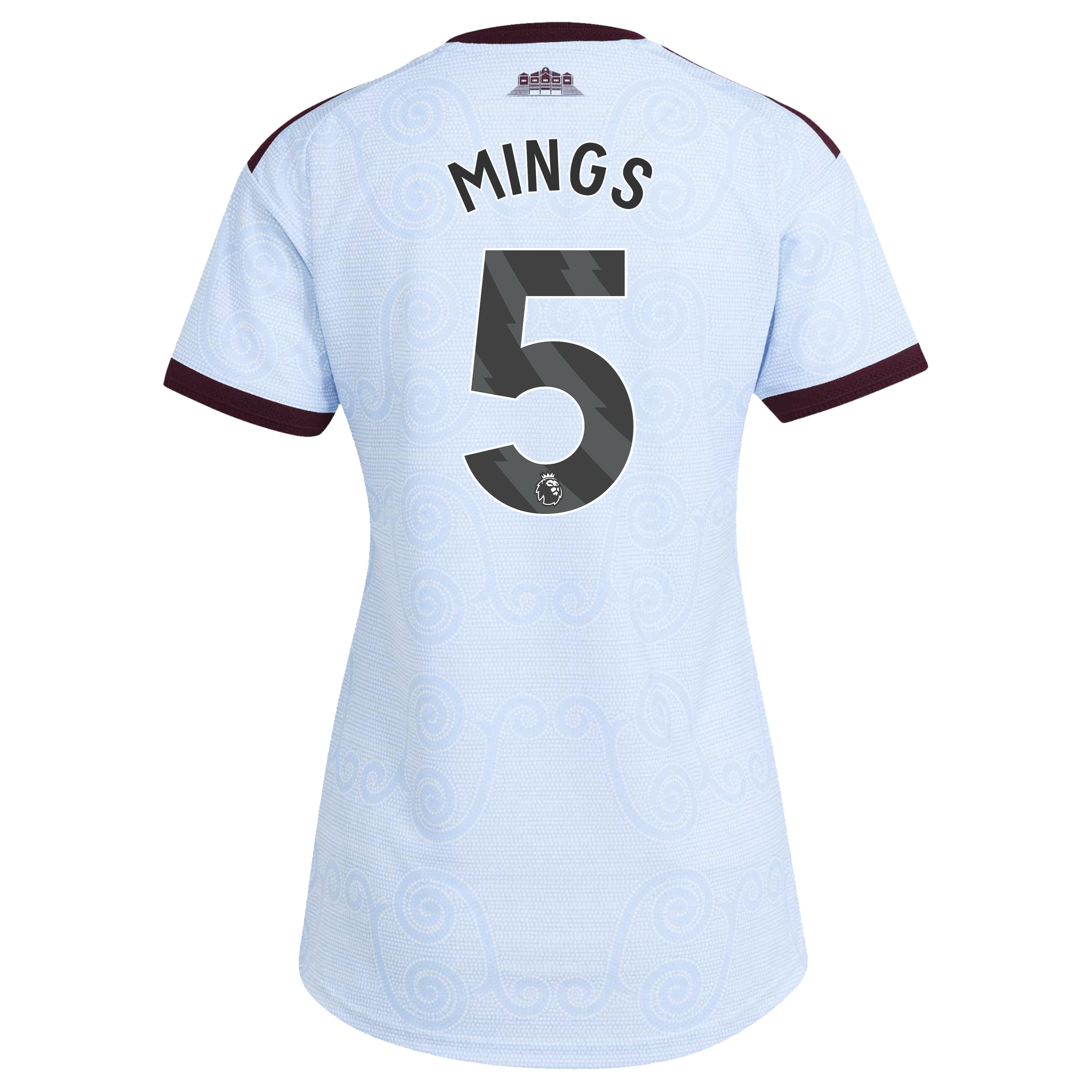 Aston Villa adidas Third Authentic Shirt 2026-27 - Womens with Mings 5 printing, , rebel_hi-res