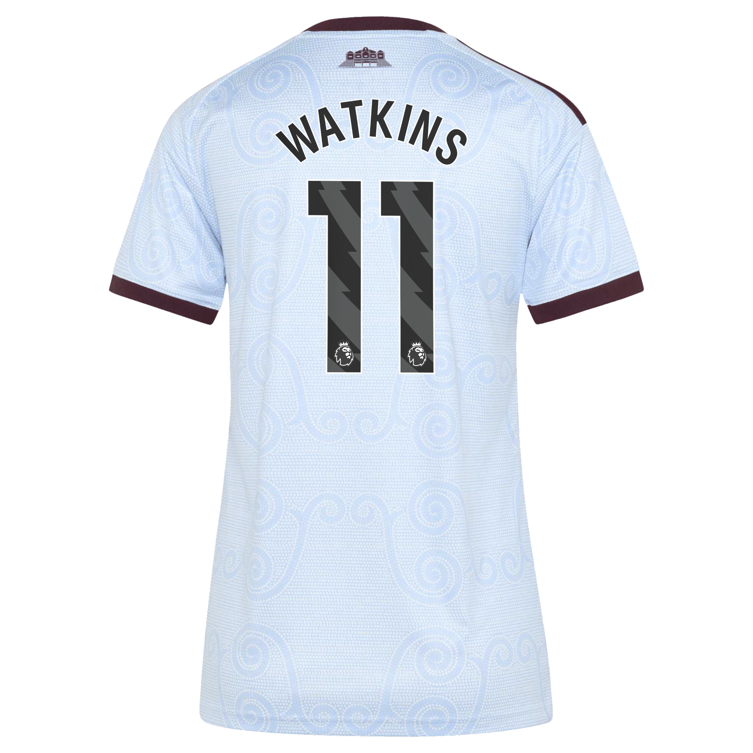 Aston Villa adidas Third Shirt 2026-27 - Womens with Watkins 11 printing, , rebel_hi-res