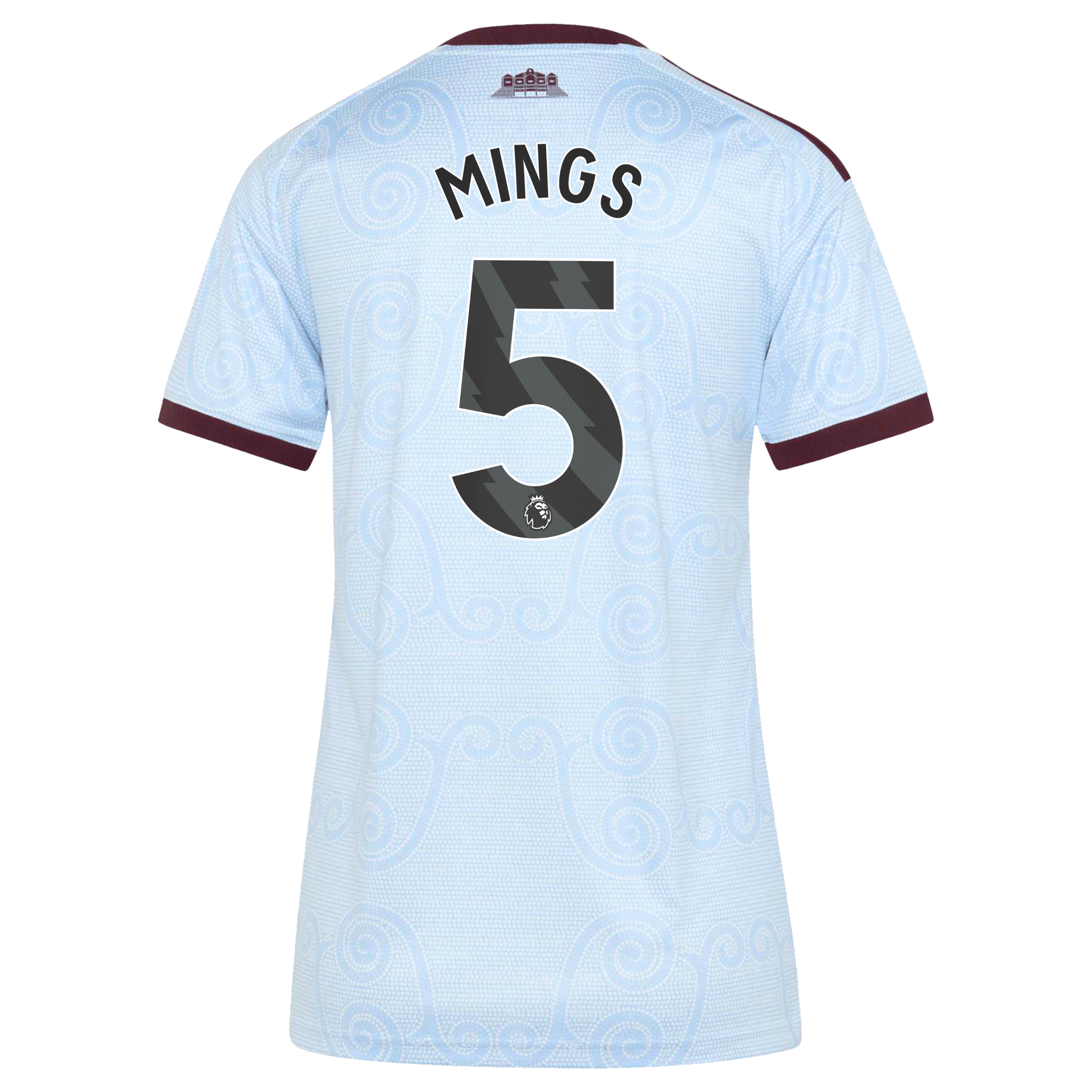 Aston Villa adidas Third Shirt 2026-27 - Womens with Mings 5 printing, , rebel_hi-res