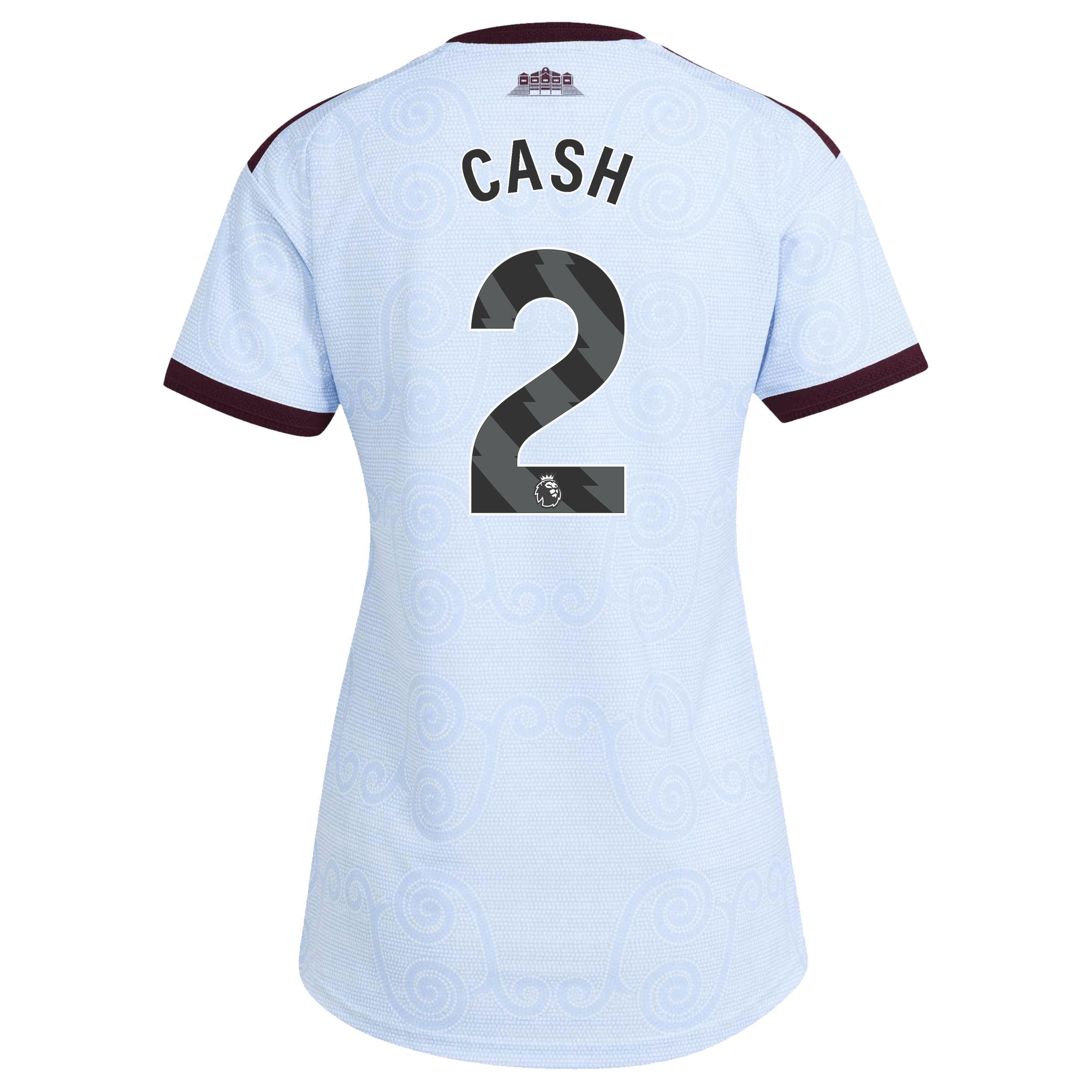 Aston Villa adidas Third Authentic Shirt 2026-27 - Womens with Cash 2 printing, , rebel_hi-res