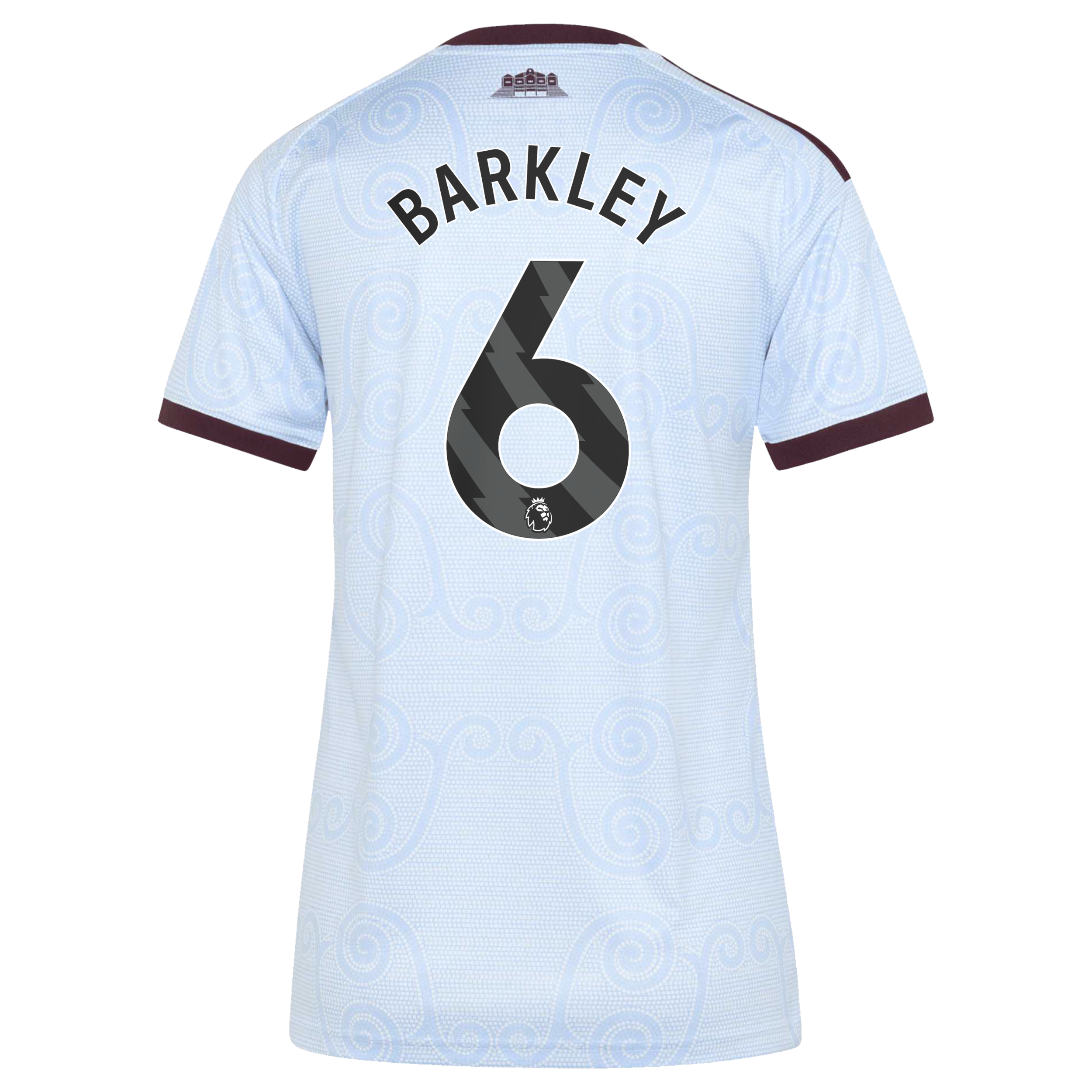 Aston Villa adidas Third Shirt 2026-27 - Womens with Barkley 6 printing, , rebel_hi-res