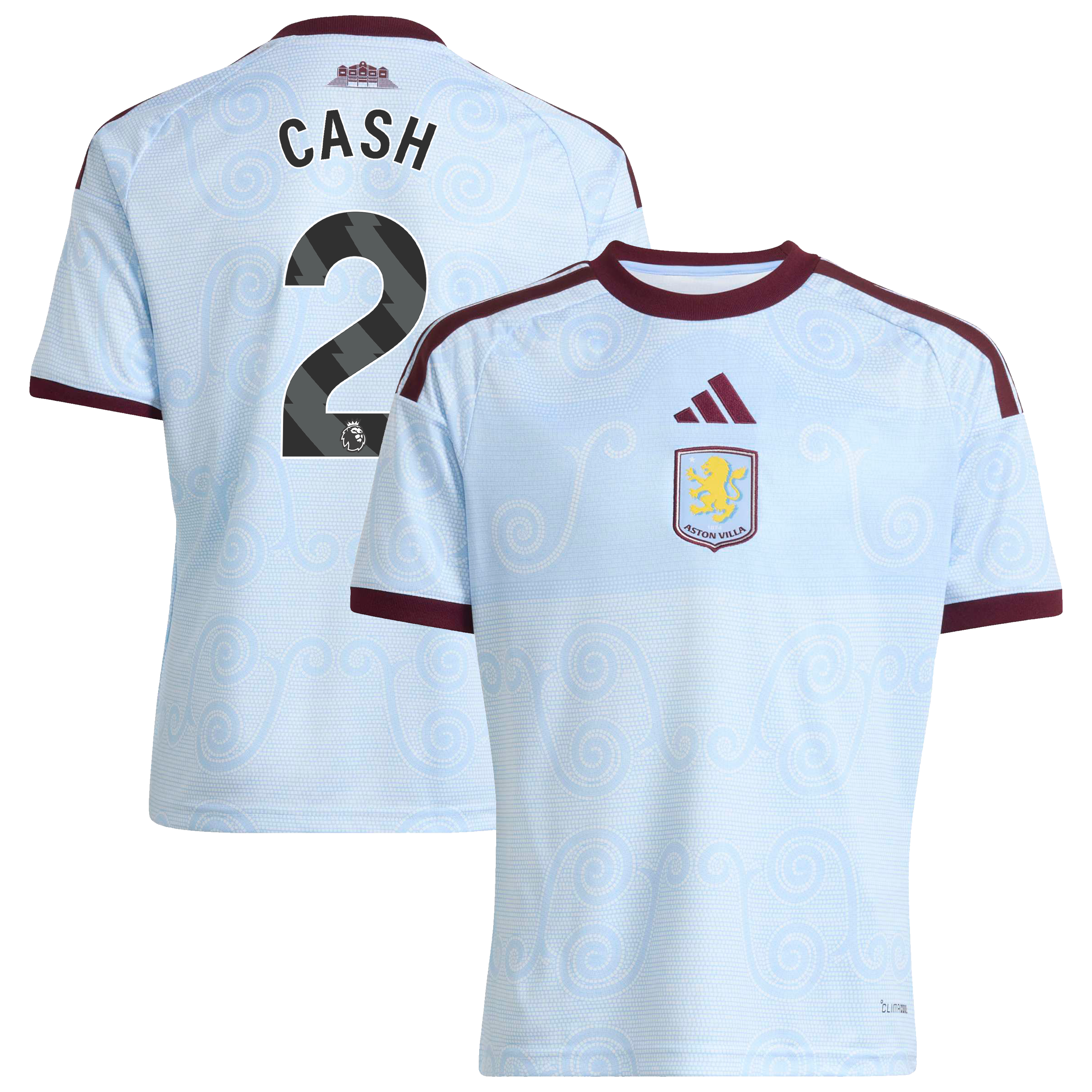 Aston Villa adidas Third Shirt 2026-27 - Kids with Cash 2 printing, , rebel_hi-res