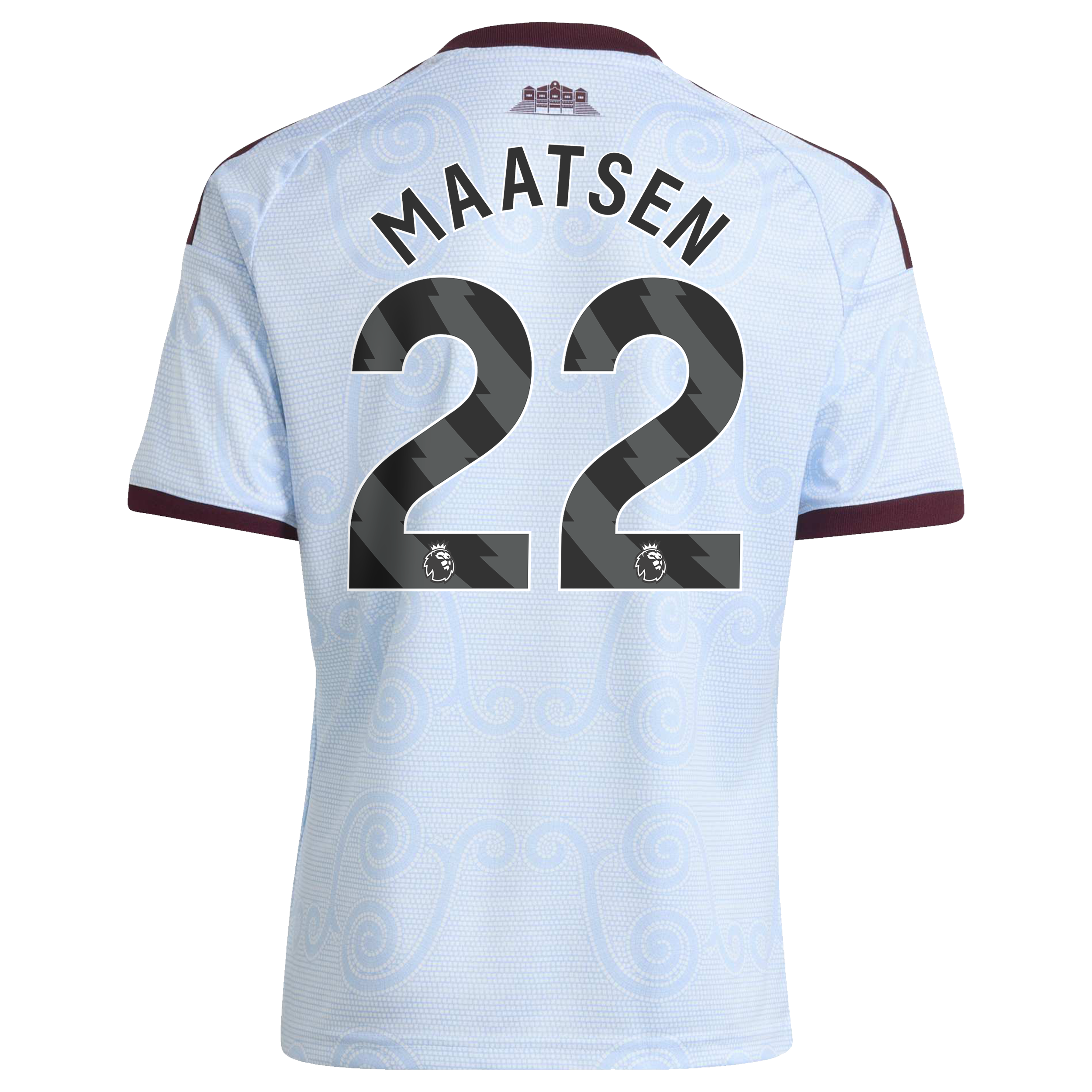 Aston Villa adidas Third Shirt 2026-27 - Kids with Maatsen 22 printing, , rebel_hi-res