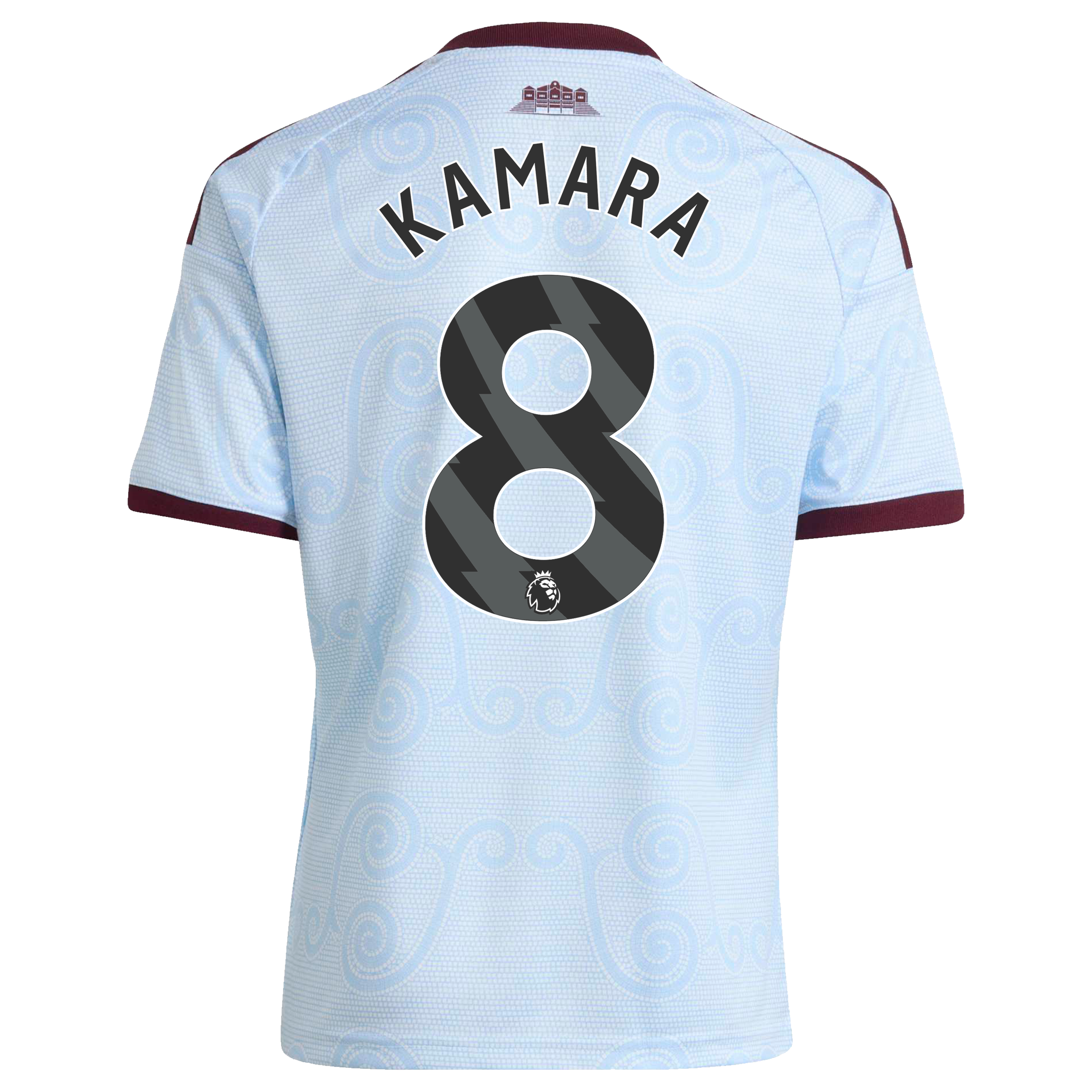 Aston Villa adidas Third Shirt 2026-27 - Kids with Kamara 8 printing, , rebel_hi-res