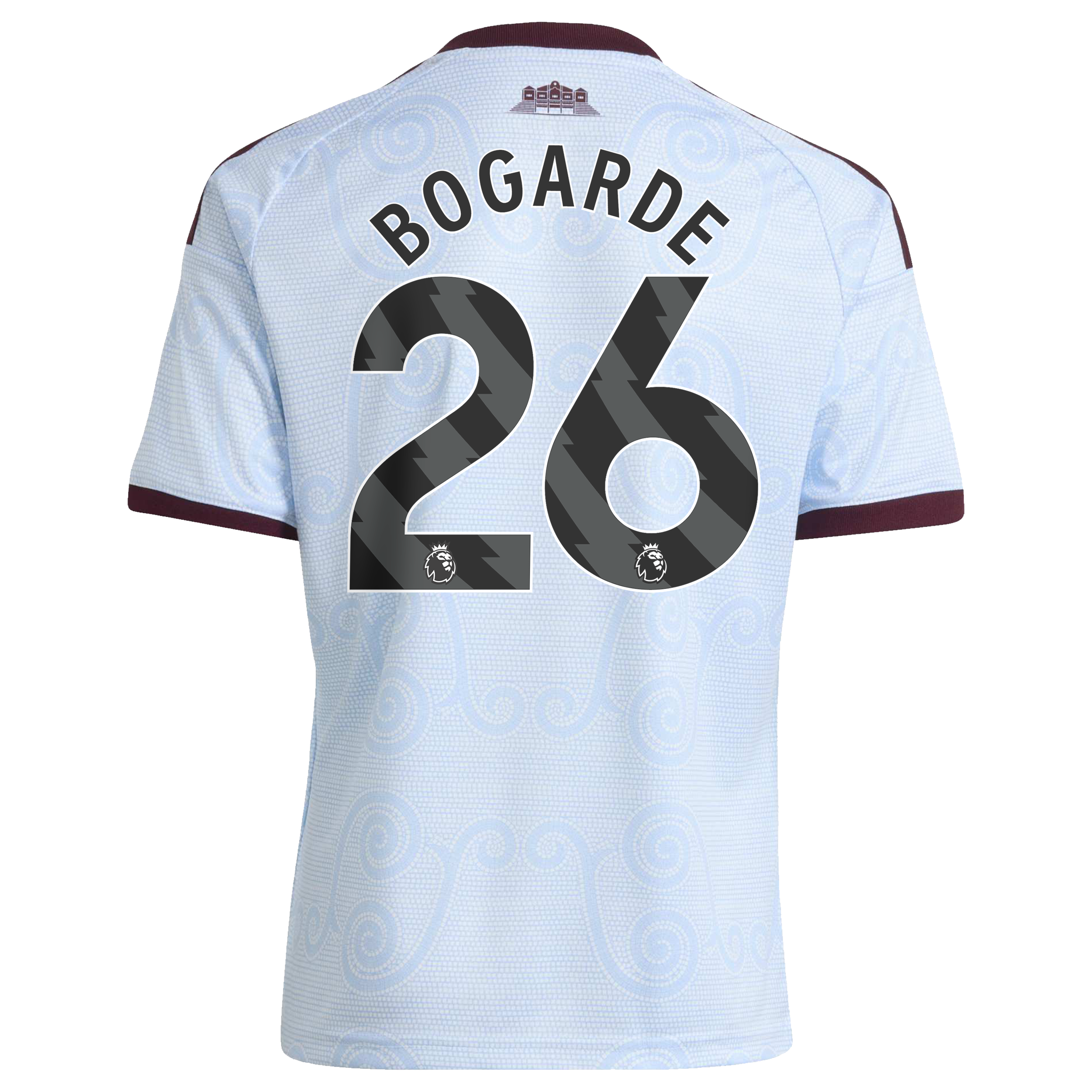 Aston Villa adidas Third Shirt 2026-27 - Kids with Bogarde 26 printing, , rebel_hi-res