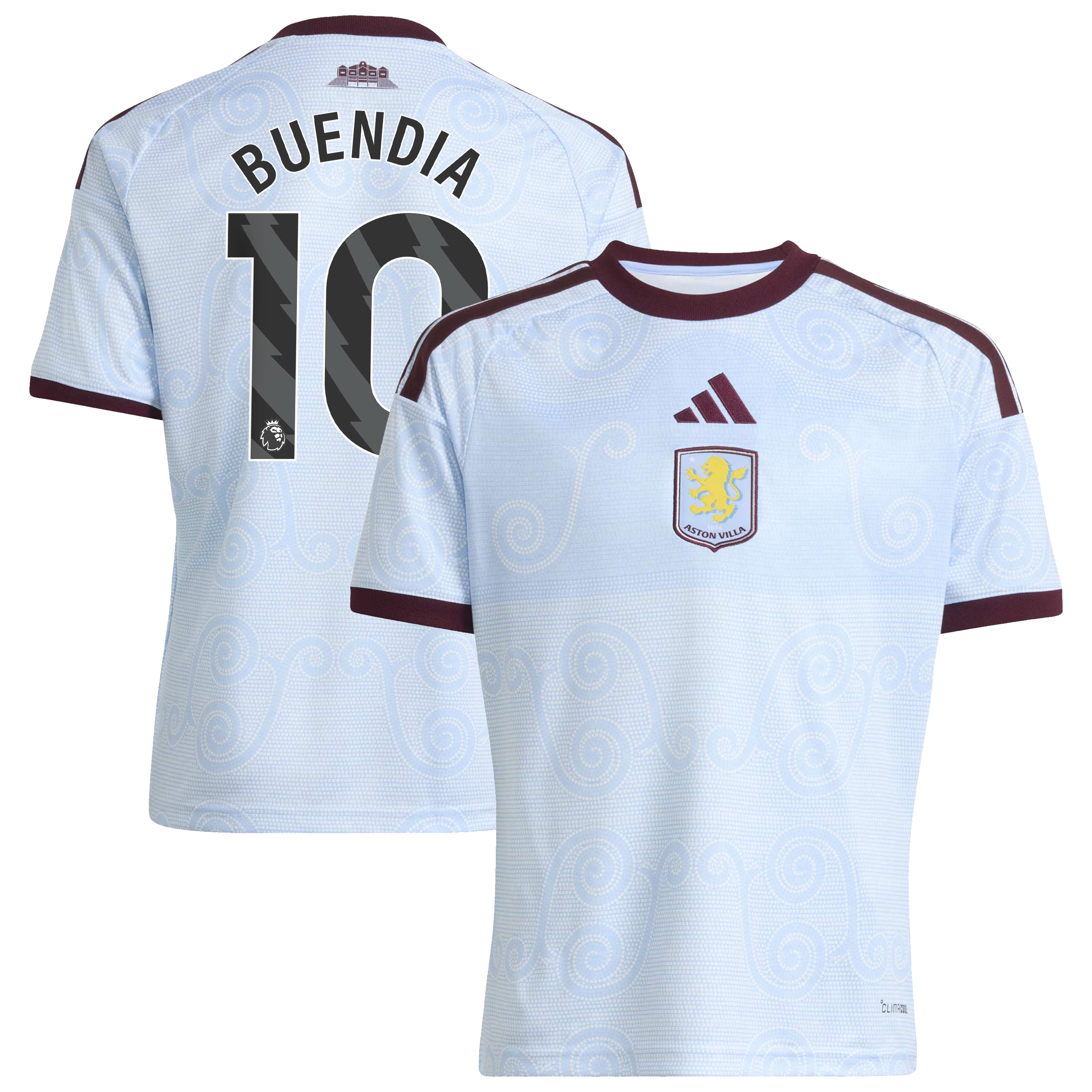Aston Villa adidas Third Shirt 2026-27 - Kids with Buendia 10 printing, , rebel_hi-res