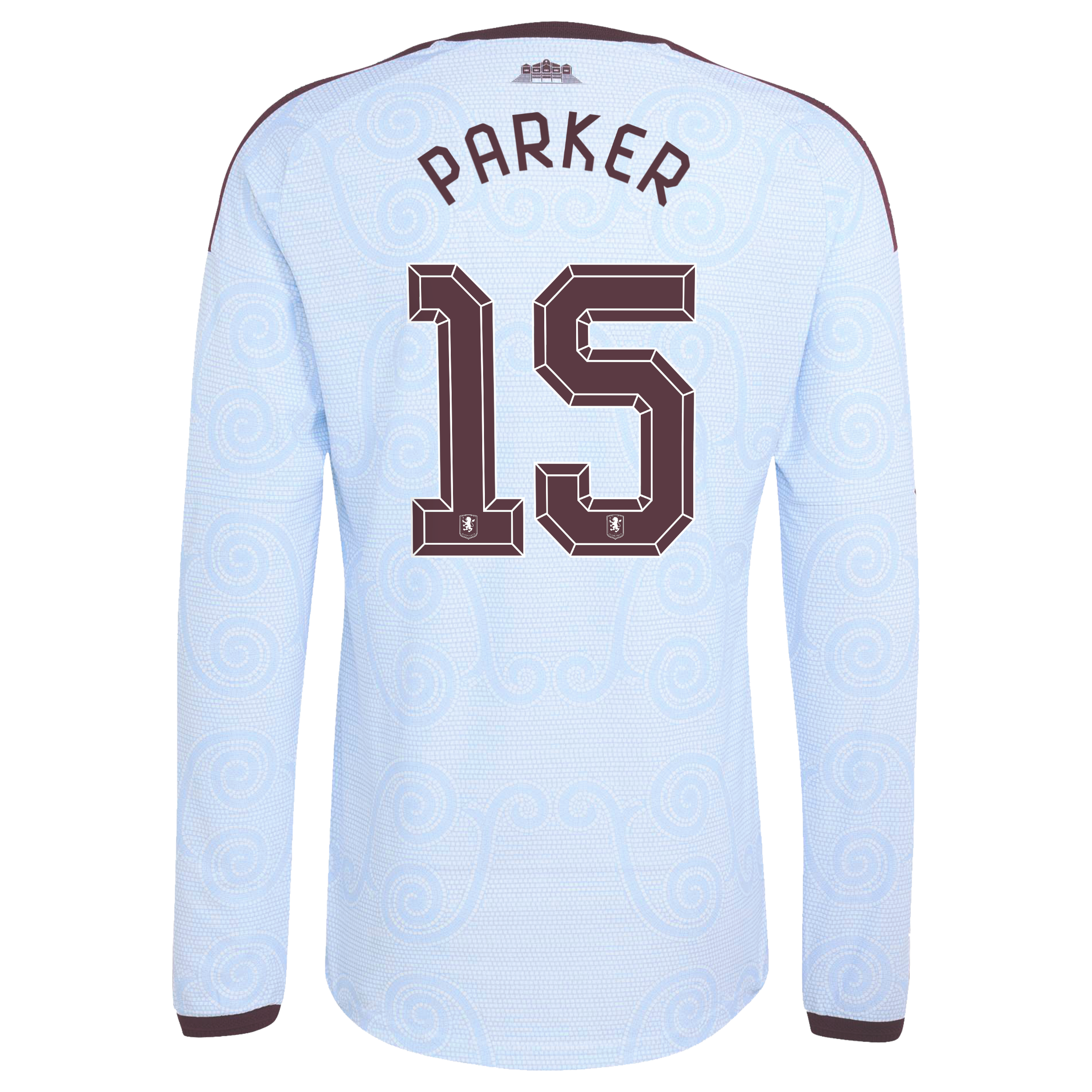 Aston Villa adidas Third Authentic Shirt 2026-27 - Long Sleeve with Parker 15 Cup printing, , rebel_hi-res